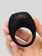 Agent Provocateur X Lovehoney The Two-Step Vibrating Silicone Ring, Black, hi-res