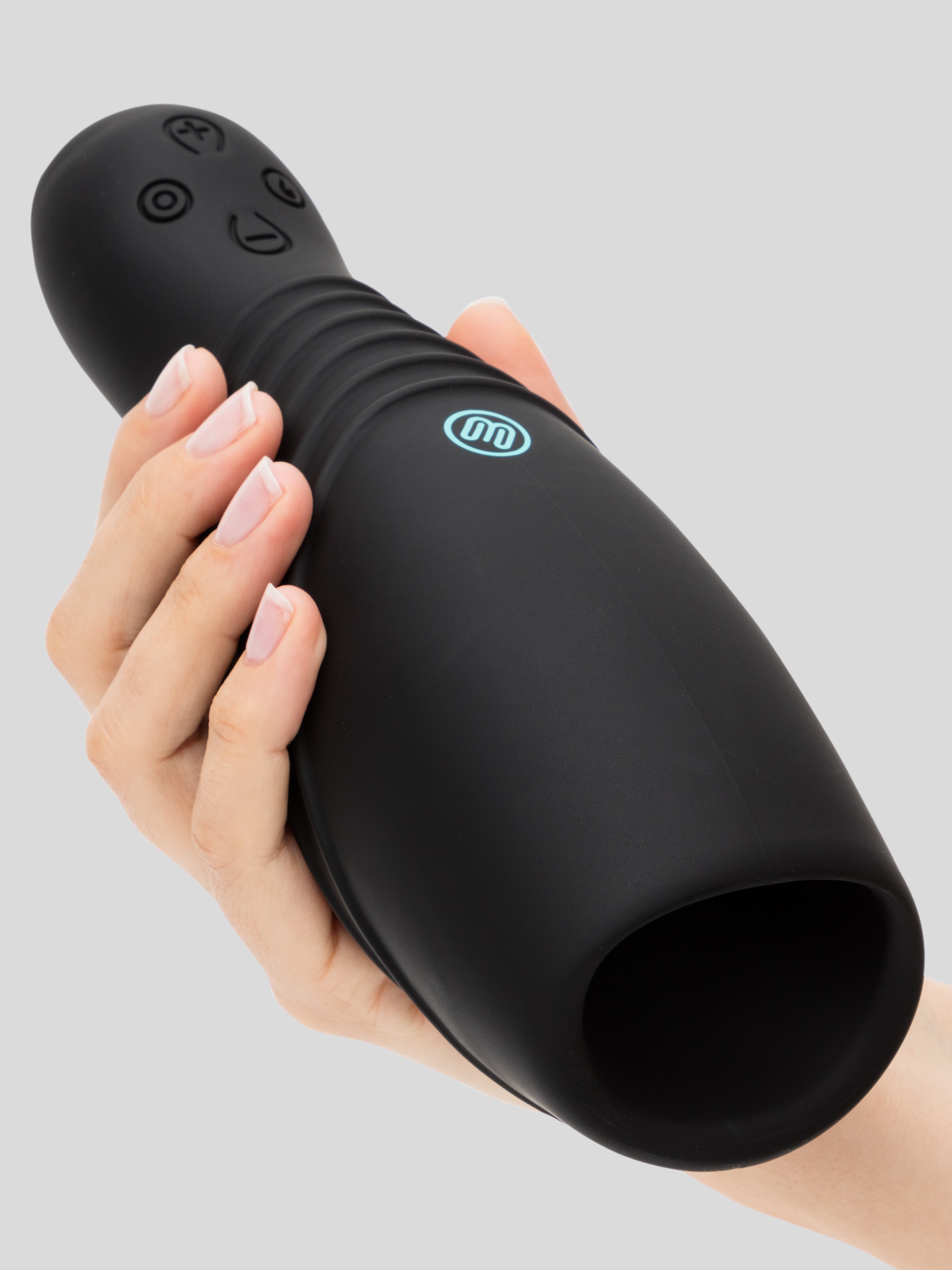 Blowmotion Power Heat Vibrating Male Masturbator, Black, hi-res