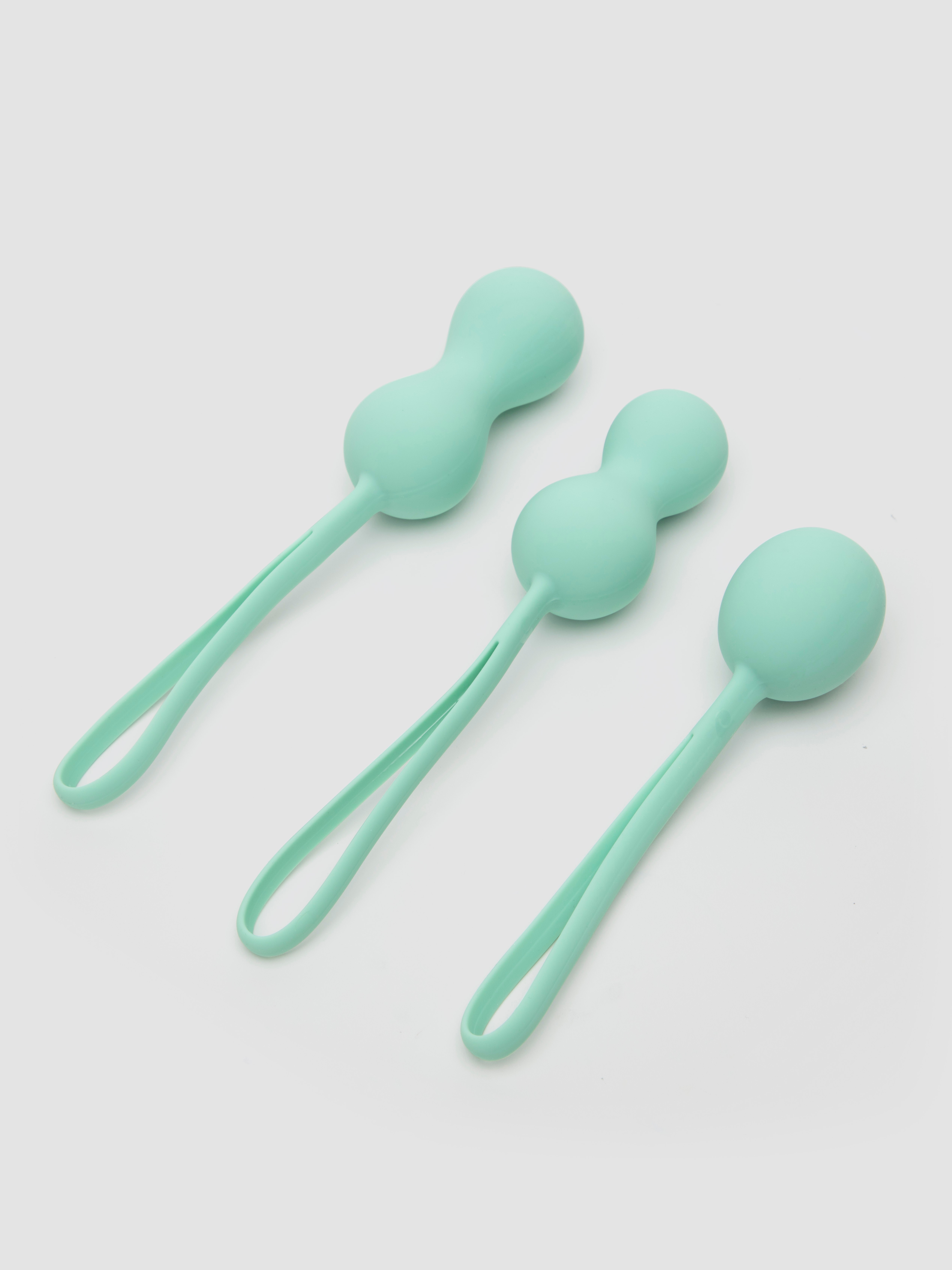 Lovehoney Health Silicone Kegel Toning Set, Green, hi-res