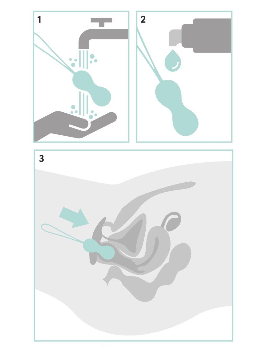 Lovehoney Health Silicone Kegel Toning Set, Green, hi-res