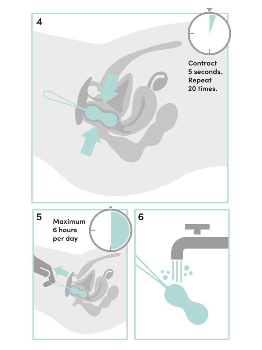 Lovehoney Health Silicone Kegel Toning Set, Green, hi-res