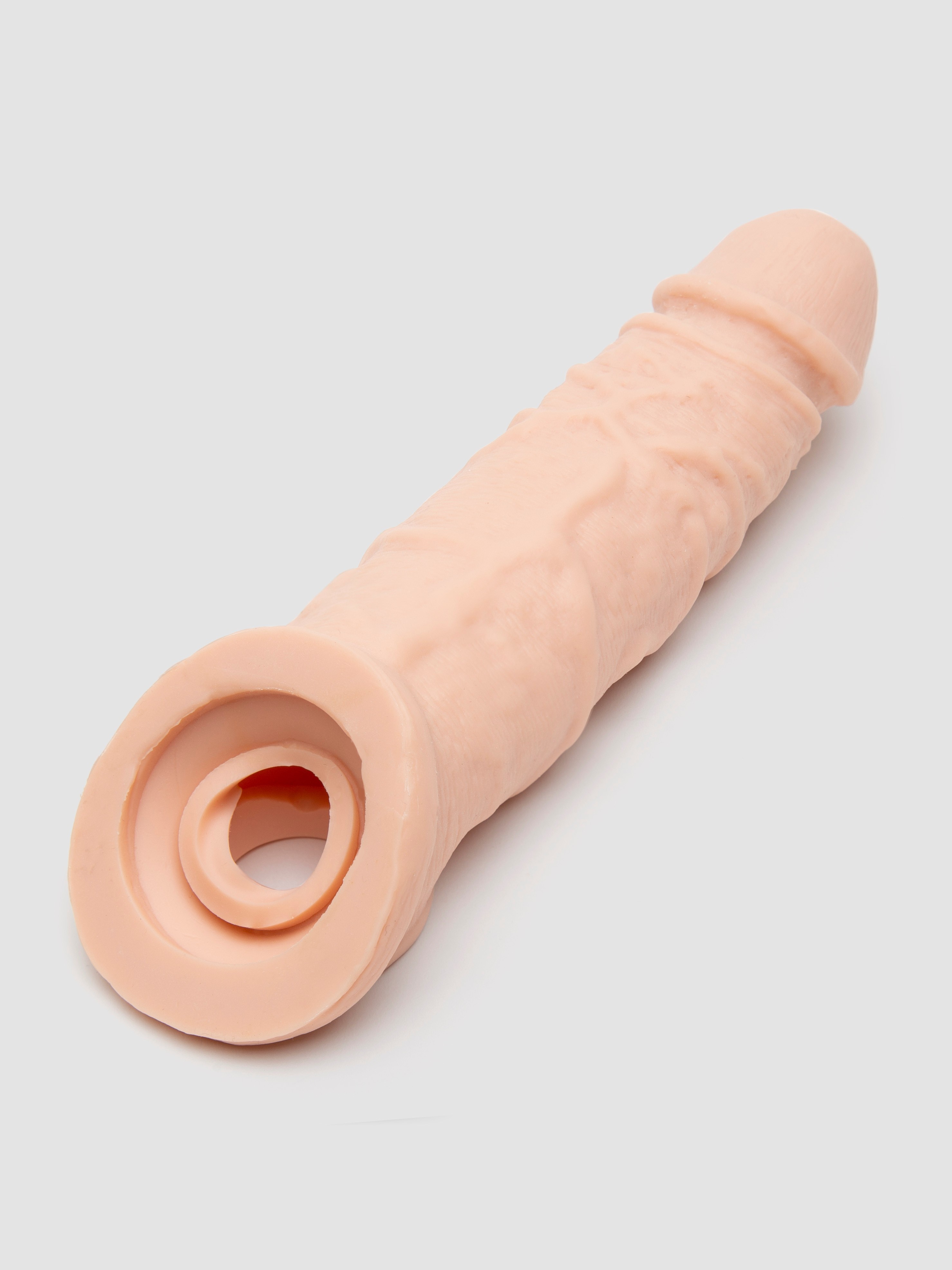 RealRock Real Feel 2 Extra Inches Penis Extender with Ball Loop, Flesh Pink, hi-res