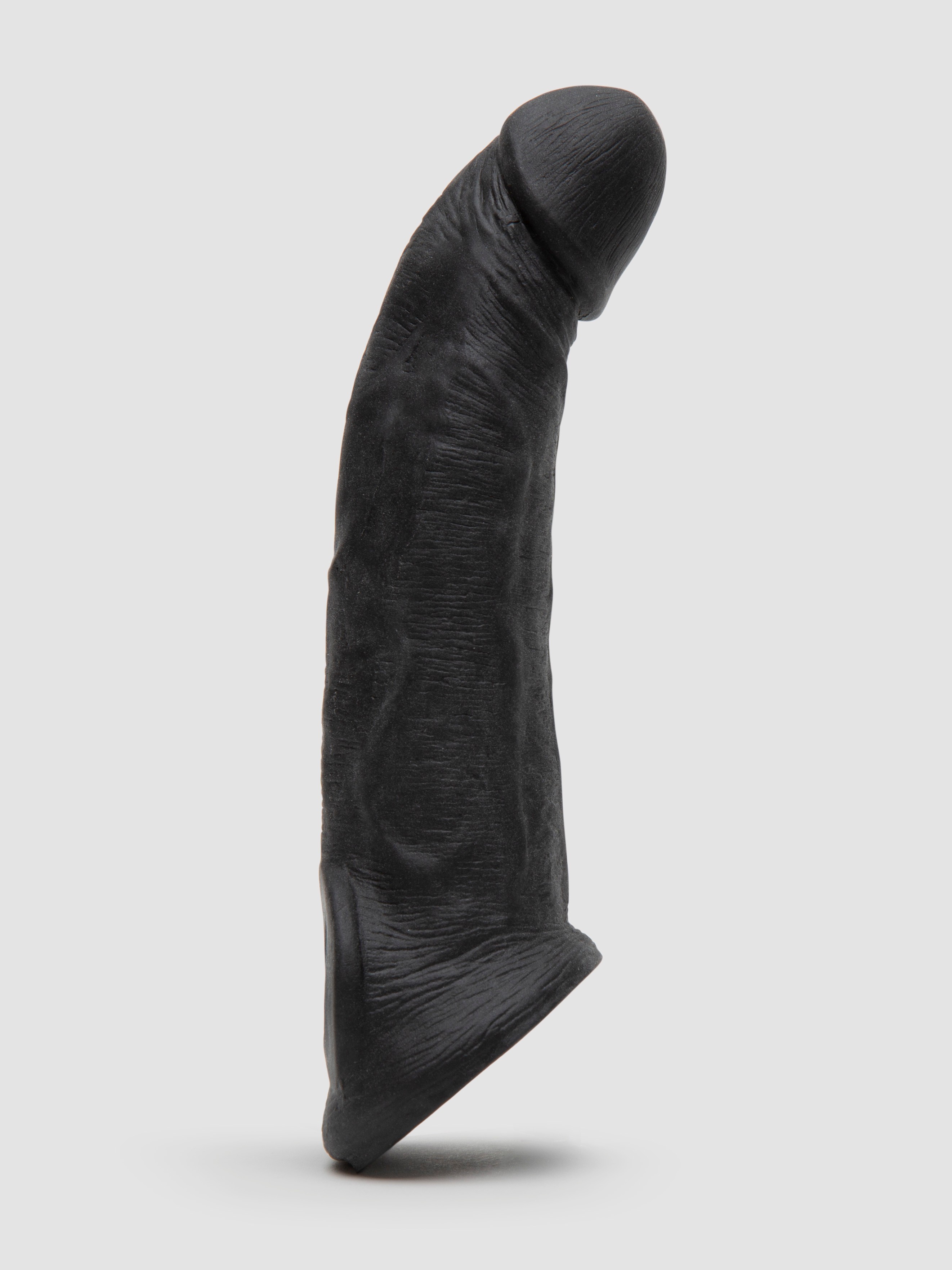 RealRock Real Feel 3 Extra Inches Penis Extender with Ball Loop, Black, hi-res