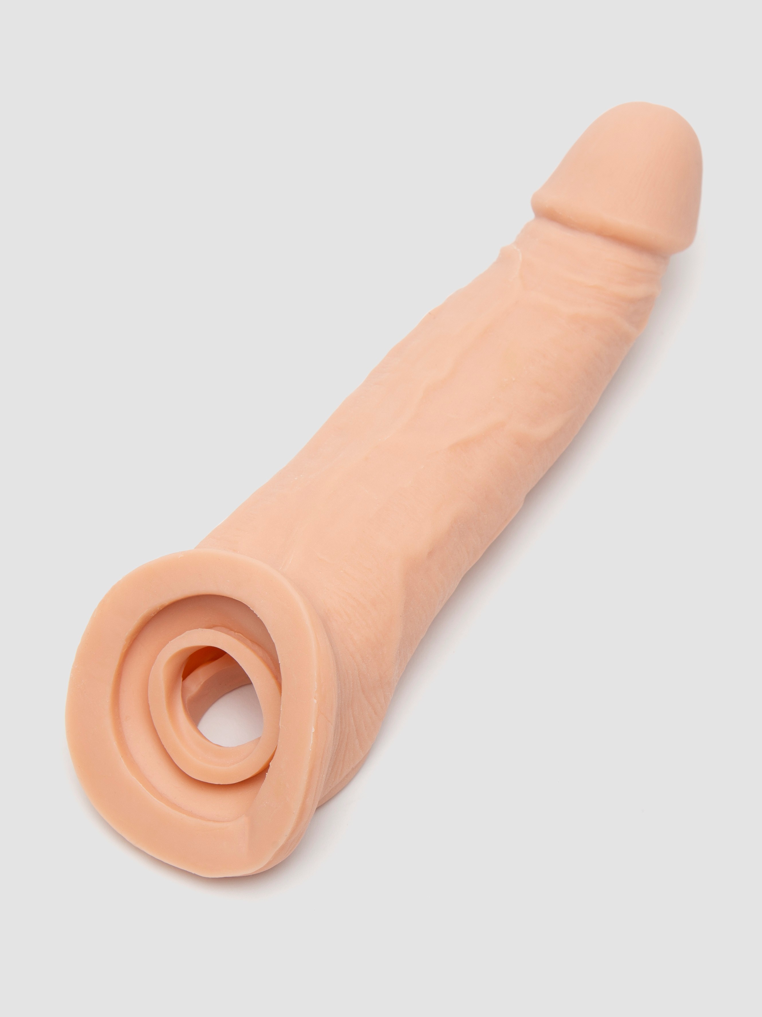 RealRock Real Feel 3 Extra Inches Penis Extender with Ball Loop, Flesh Pink, hi-res