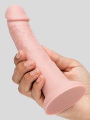 Lovehoney Realistic Silicone Suction Cup Dildo 6 Inch , Flesh Pink, hi-res