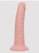 Lovehoney Realistic Silicone Suction Cup Dildo 8 Inch , Flesh Pink, hi-res