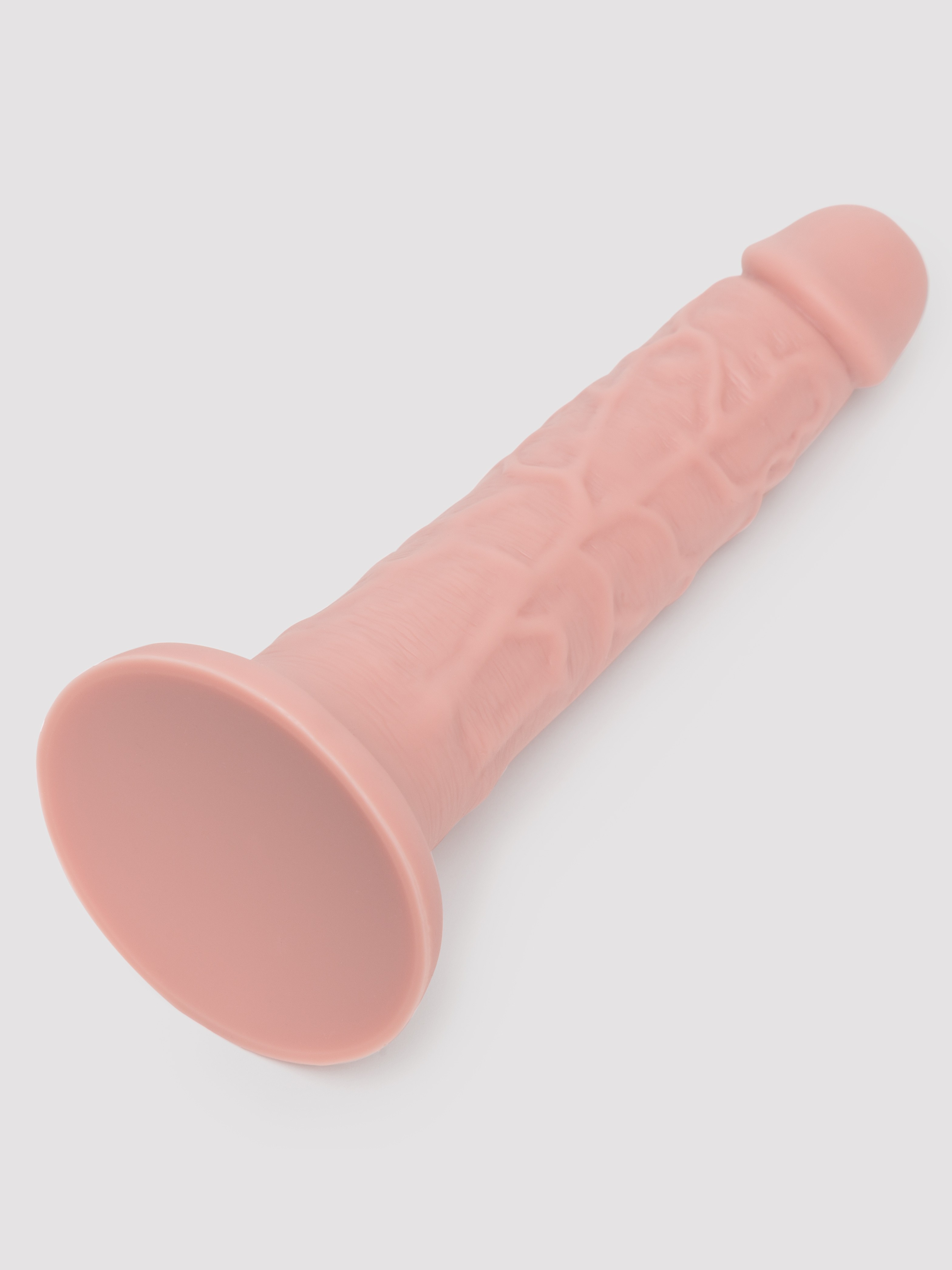 Lovehoney Realistic Silicone Suction Cup Dildo 8 Inch , Flesh Pink, hi-res