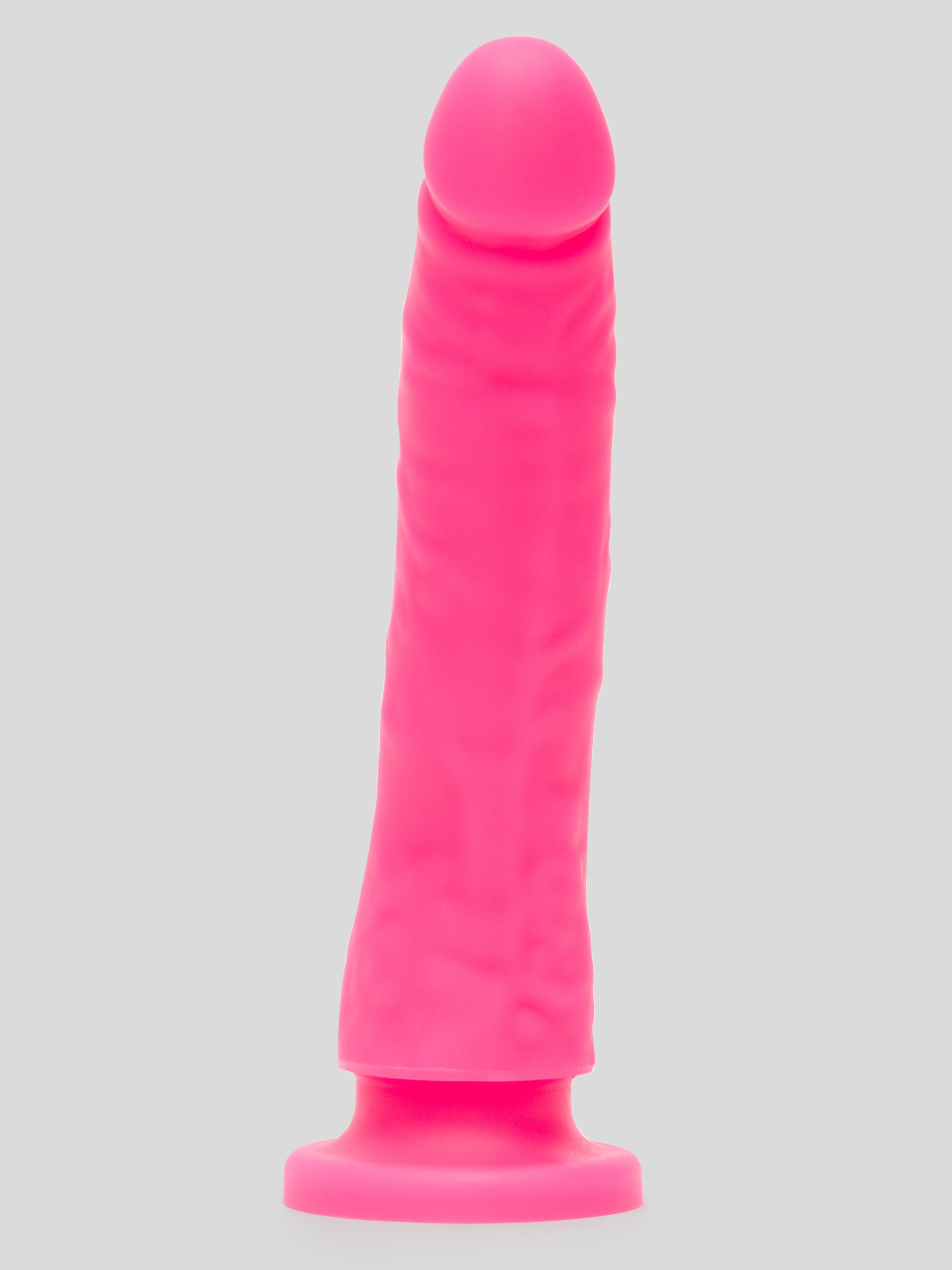 Lovehoney Realistic Slimline Silicone Suction Cup Dildo 6 Inch , Pink, hi-res