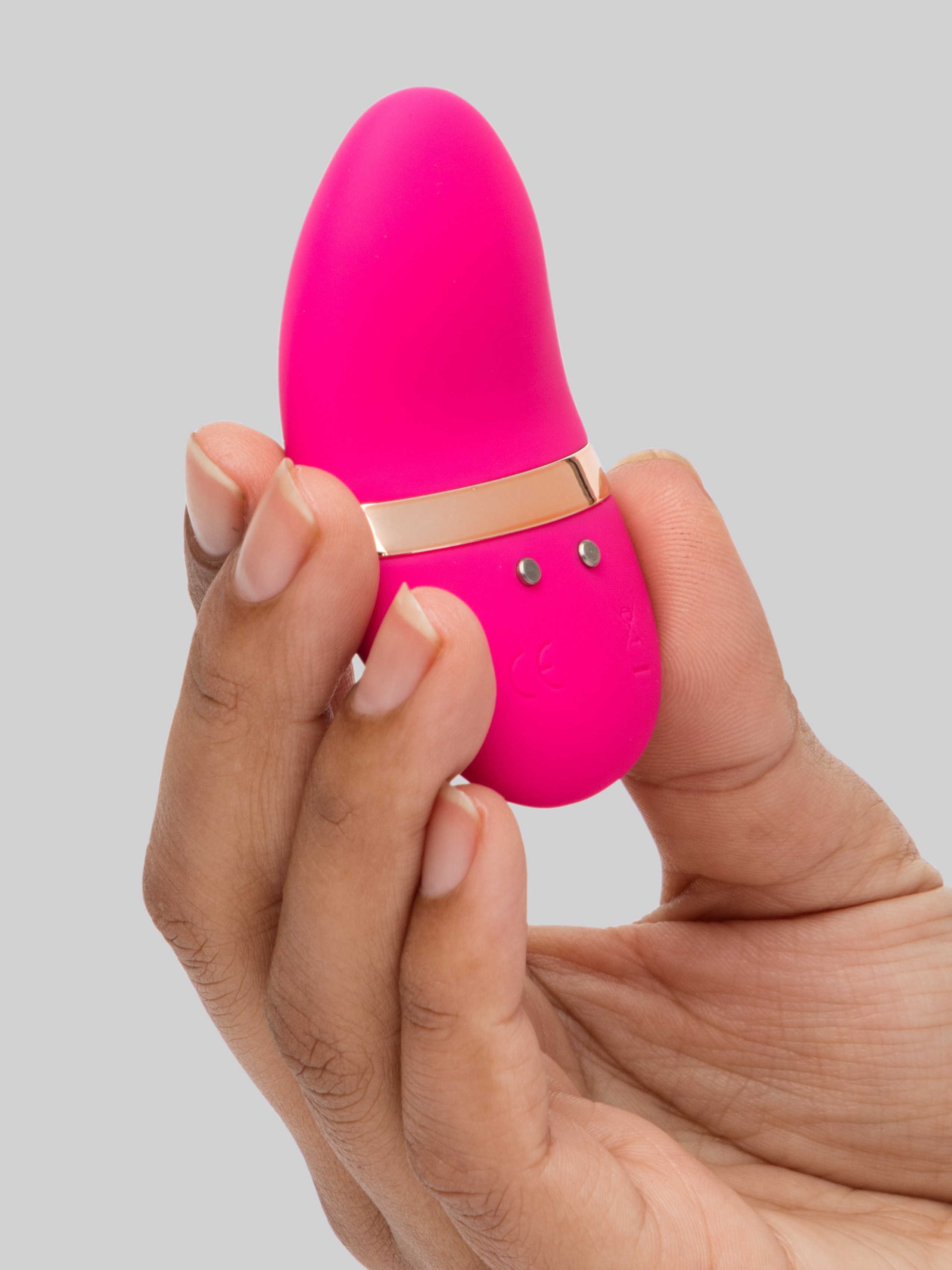 Lovehoney Rock On Rechargeable Silicone Clitoral Pebble Vibrator, Pink, hi-res