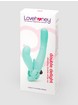 Lovehoney Double Delight Rechargeable Vibrating Strapless Strap-On, Green, hi-res