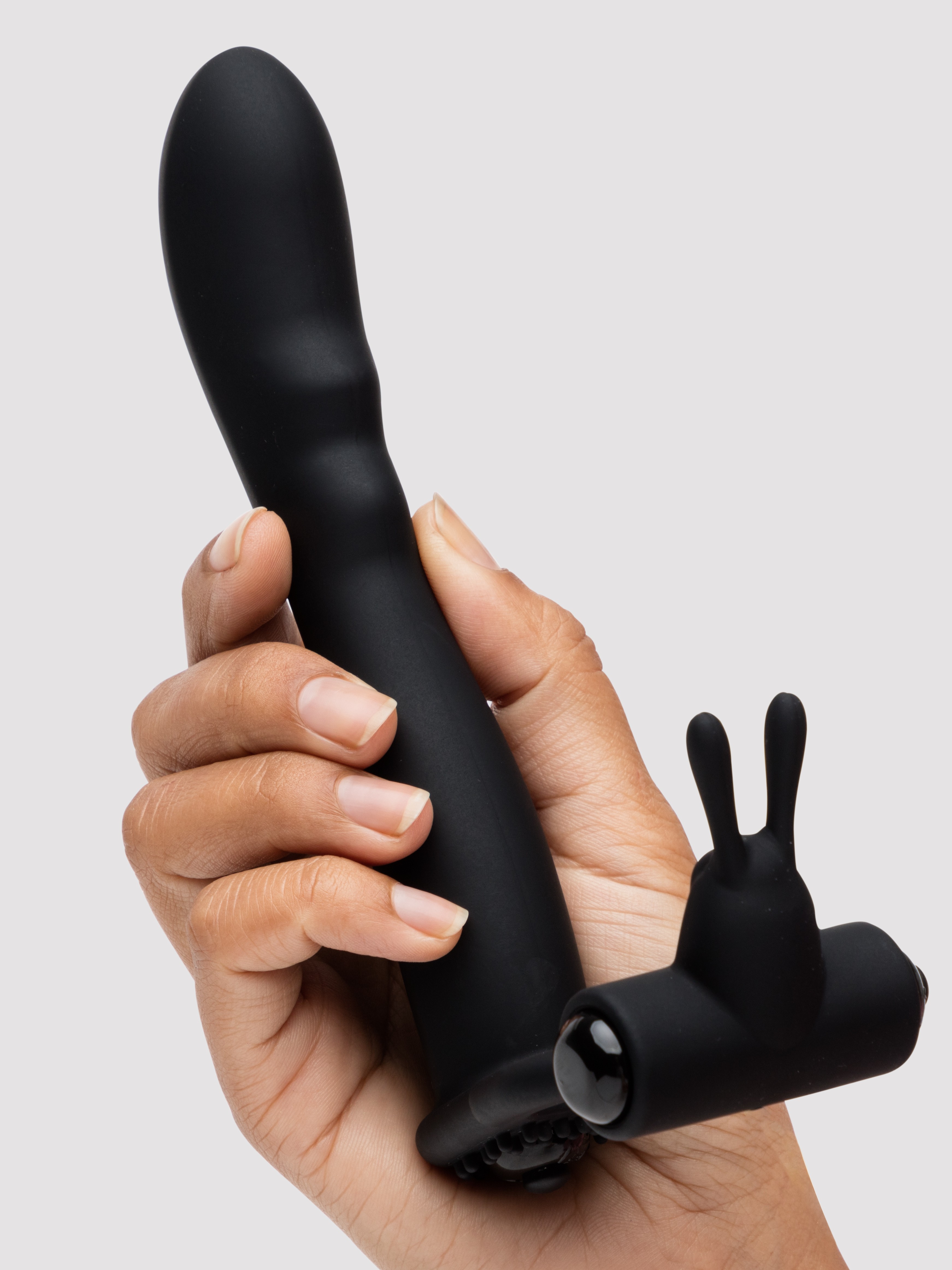 Lovehoney Double Penetration Vibrating Strap-On, Black, hi-res