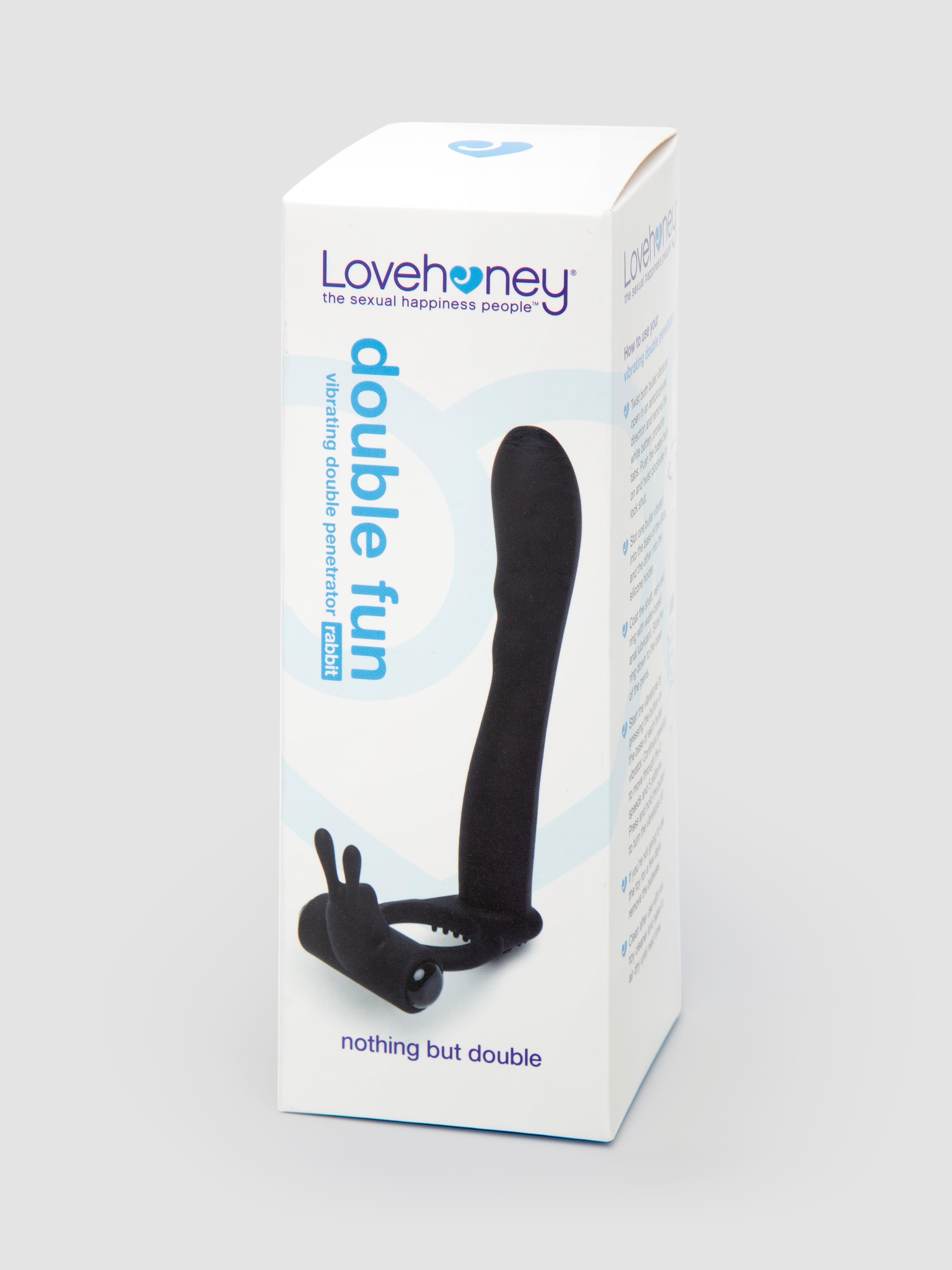 Lovehoney Double Penetration Vibrating Strap-On, Black, hi-res
