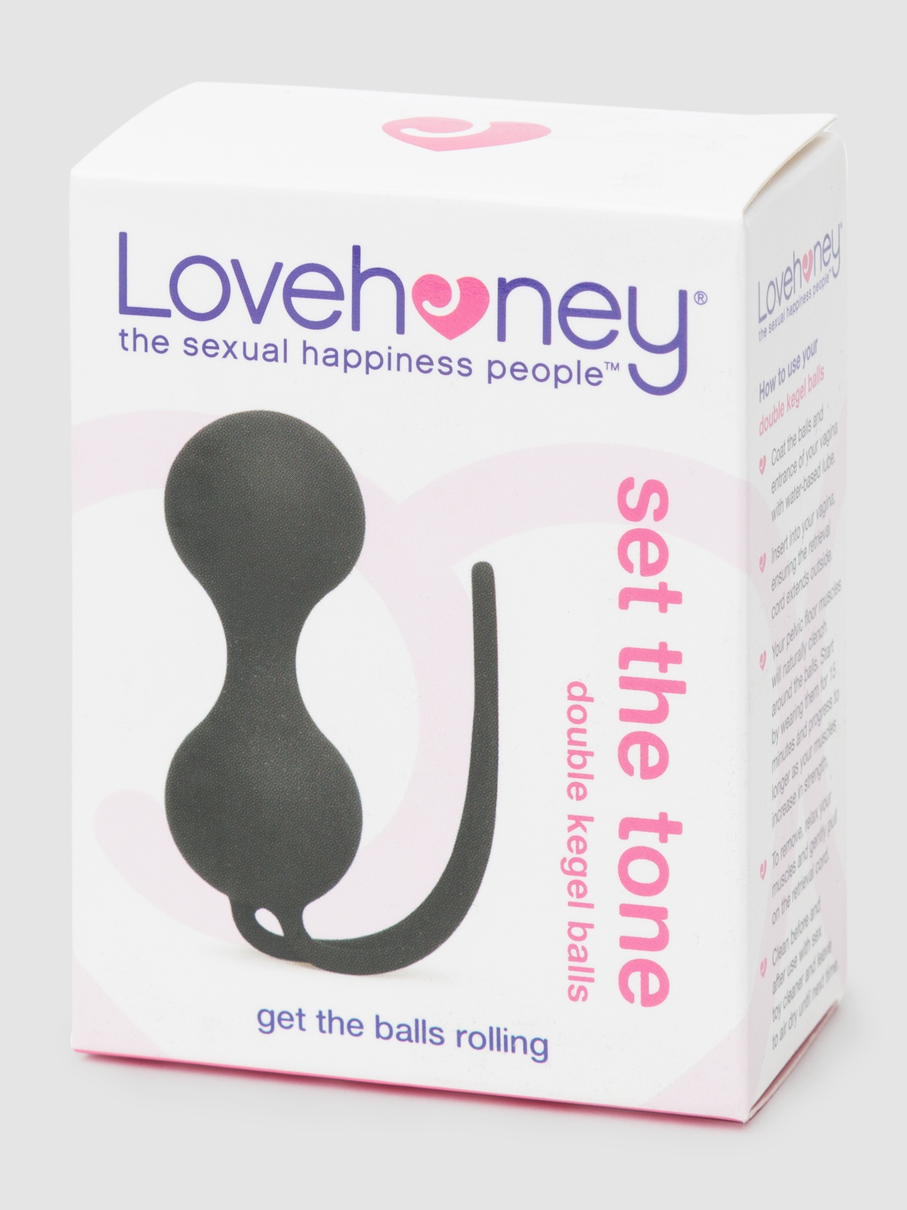 Lovehoney Set The Tone Double Kegel Balls 60g, Black, hi-res