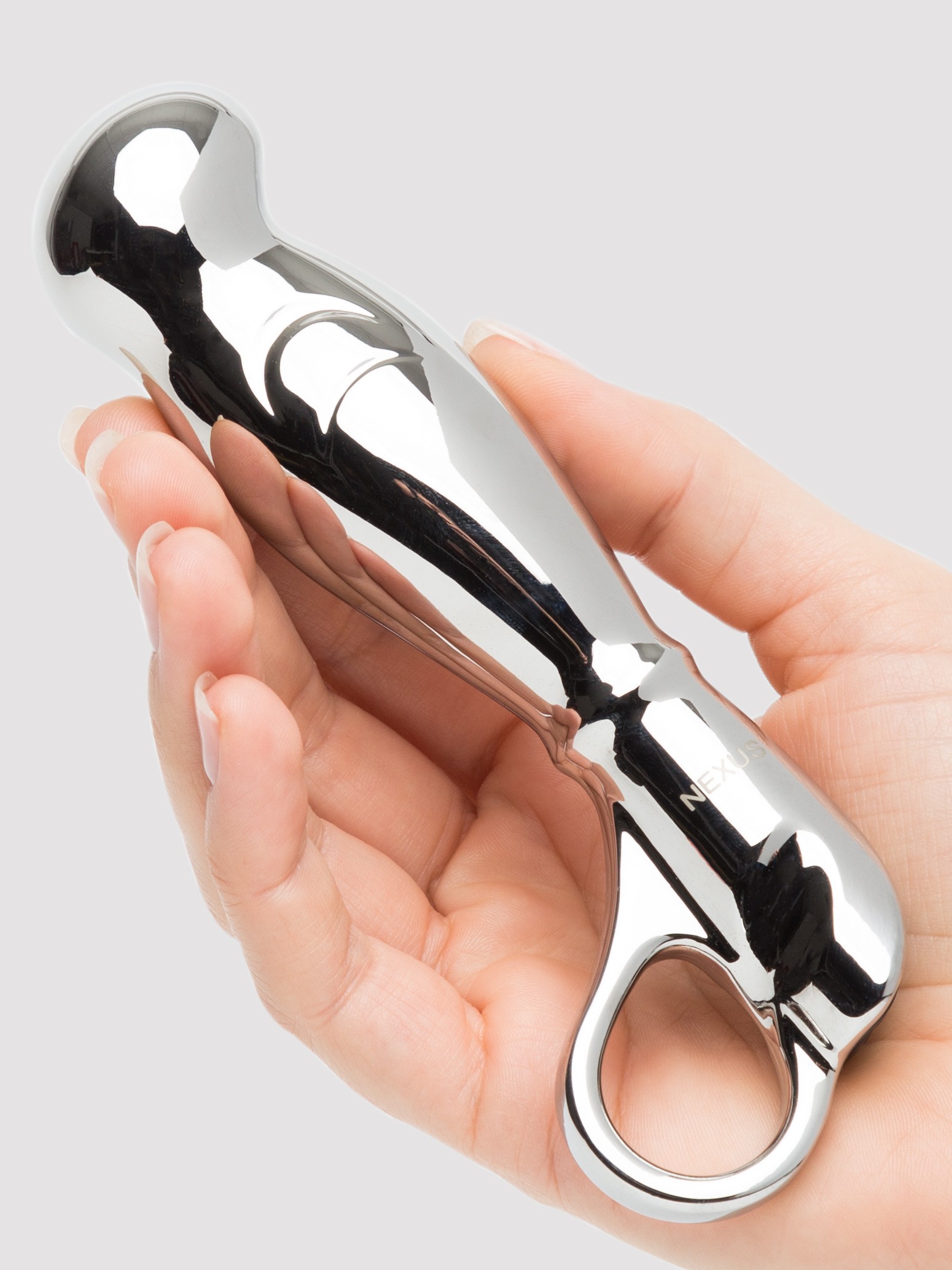 Nexus Fortis Metal Vibrating Prostate Massager, Silver, hi-res