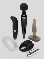 Lovehoney Up All Night Couple's Sex Toy Kit (6 Piece), Black, hi-res