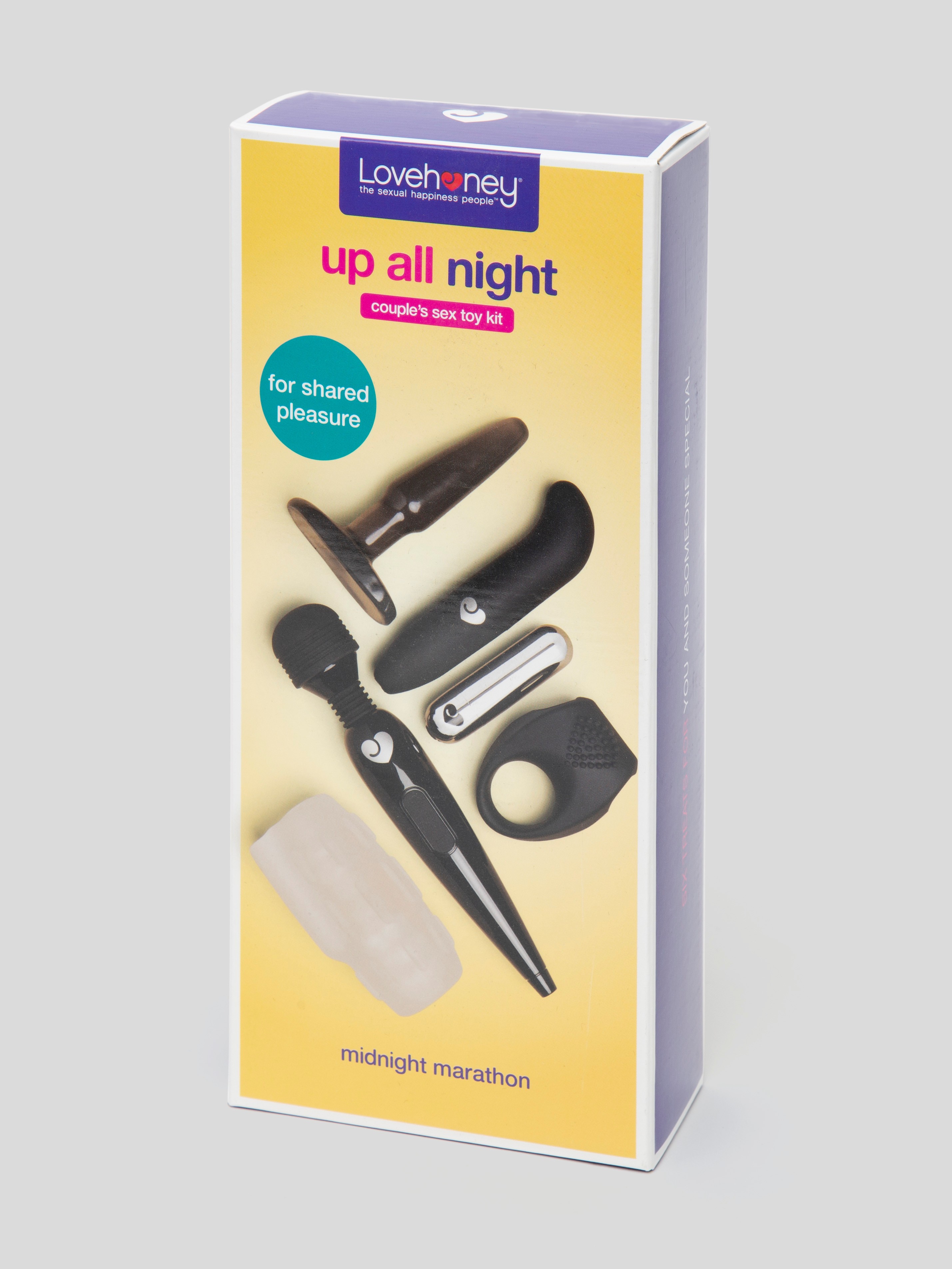 Lovehoney Up All Night Couple's Sex Toy Kit (6 Piece), Black, hi-res