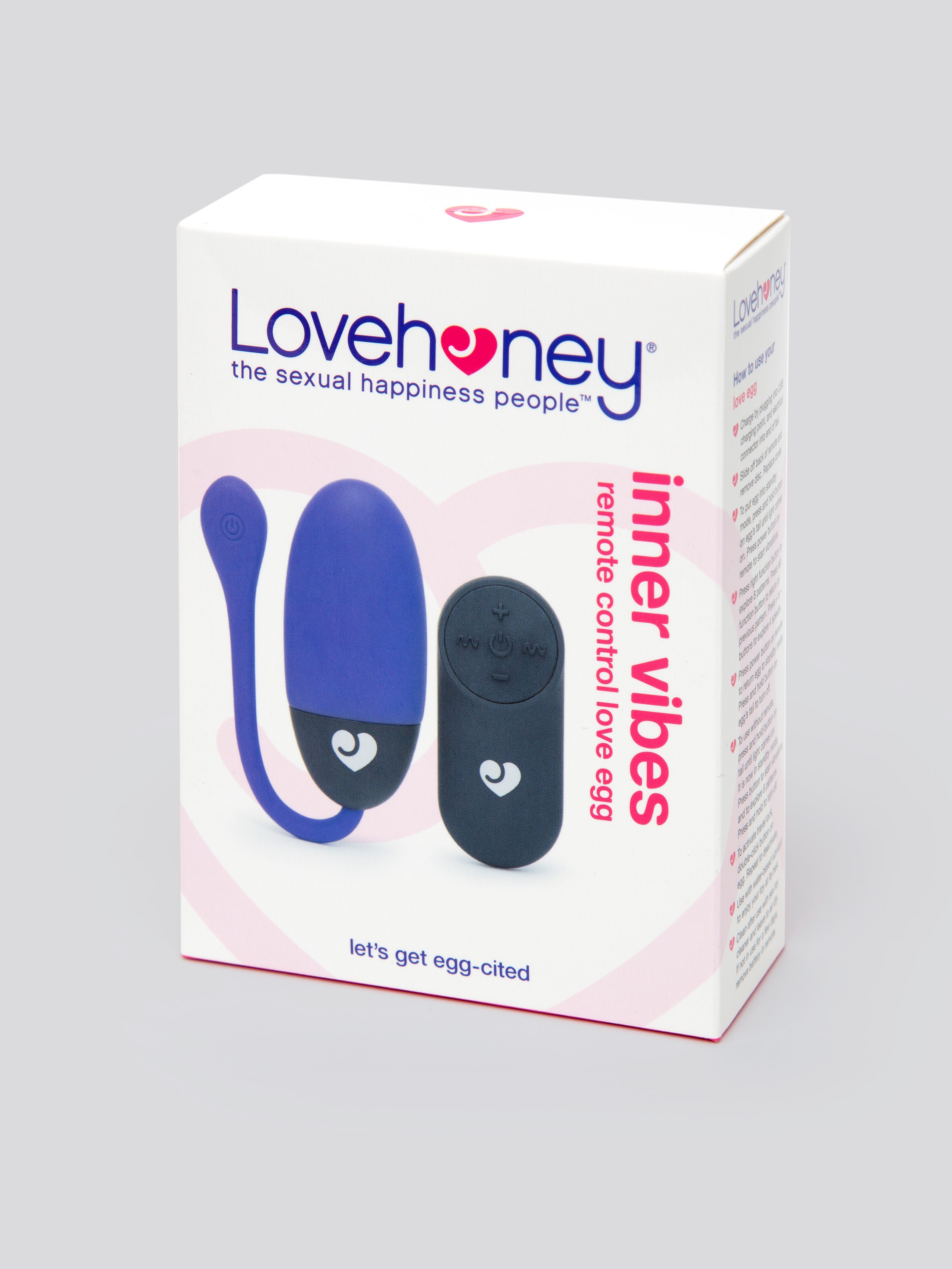 Lovehoney Rechargeable Remote Control Love Egg, Purple, hi-res