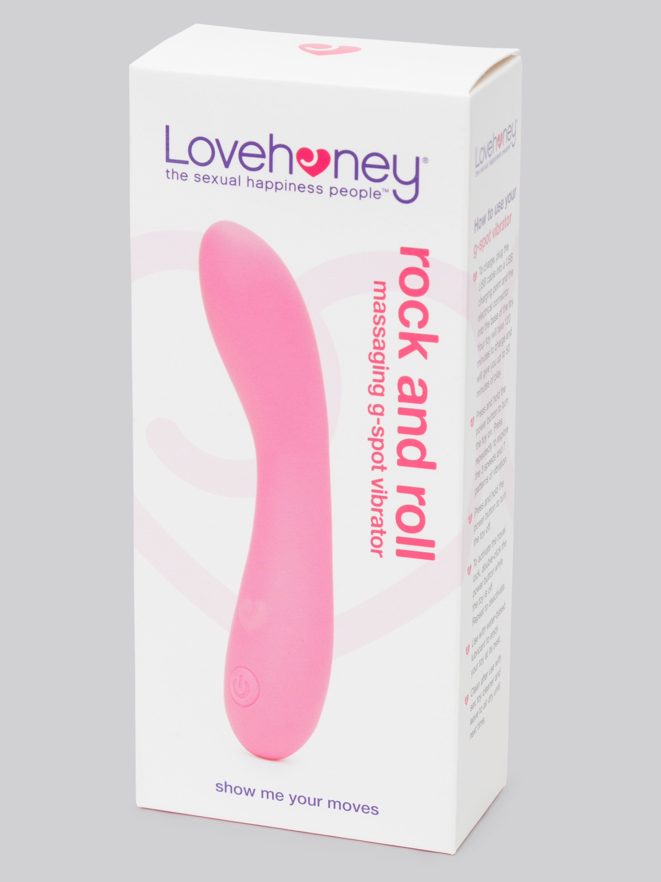 Lovehoney Rechargeable Moving Bead G-Spot Vibrator, Pink, hi-res