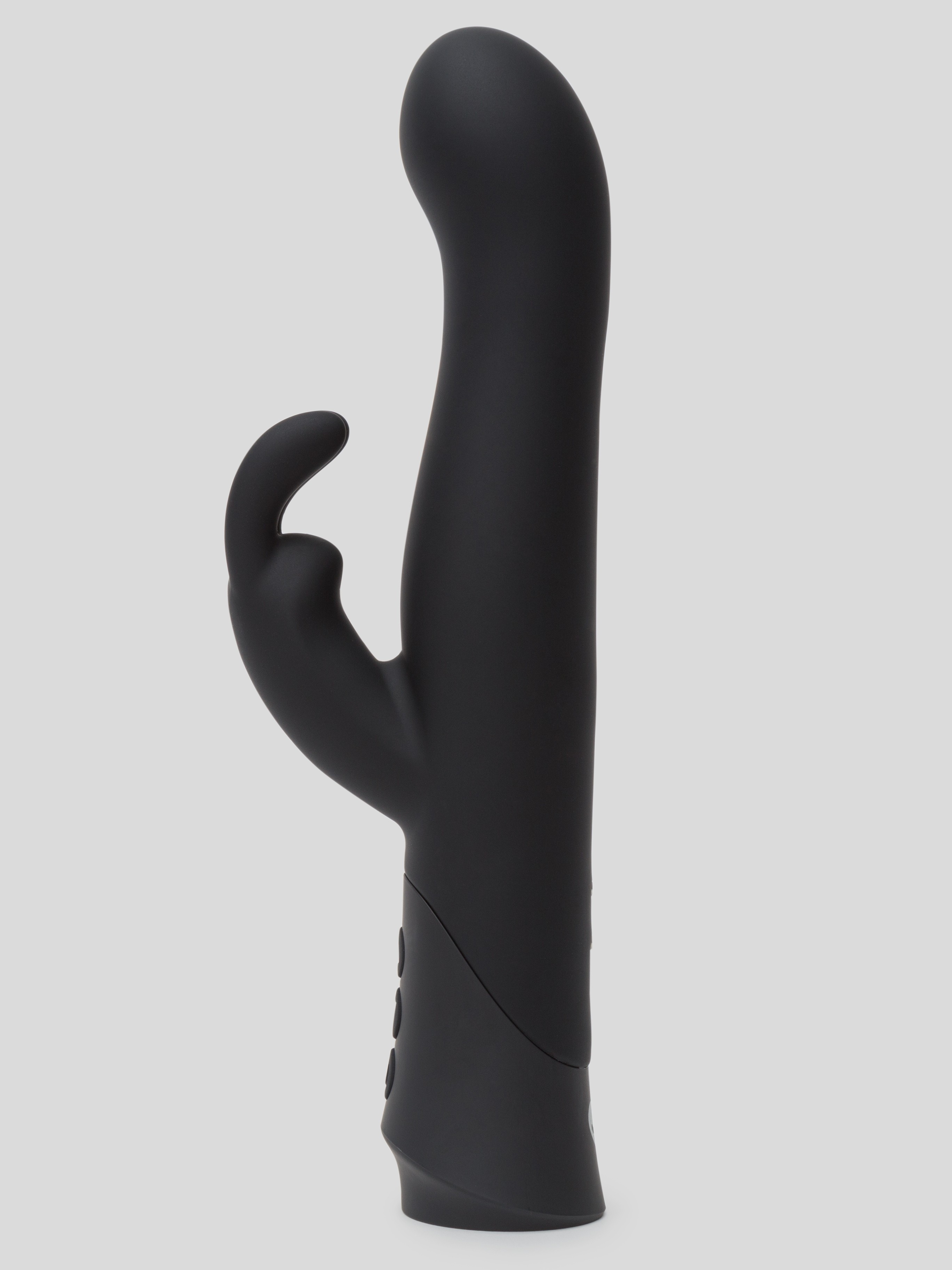 Lovehoney Rechargeable Silicone Rabbit Vibrator, Black, hi-res