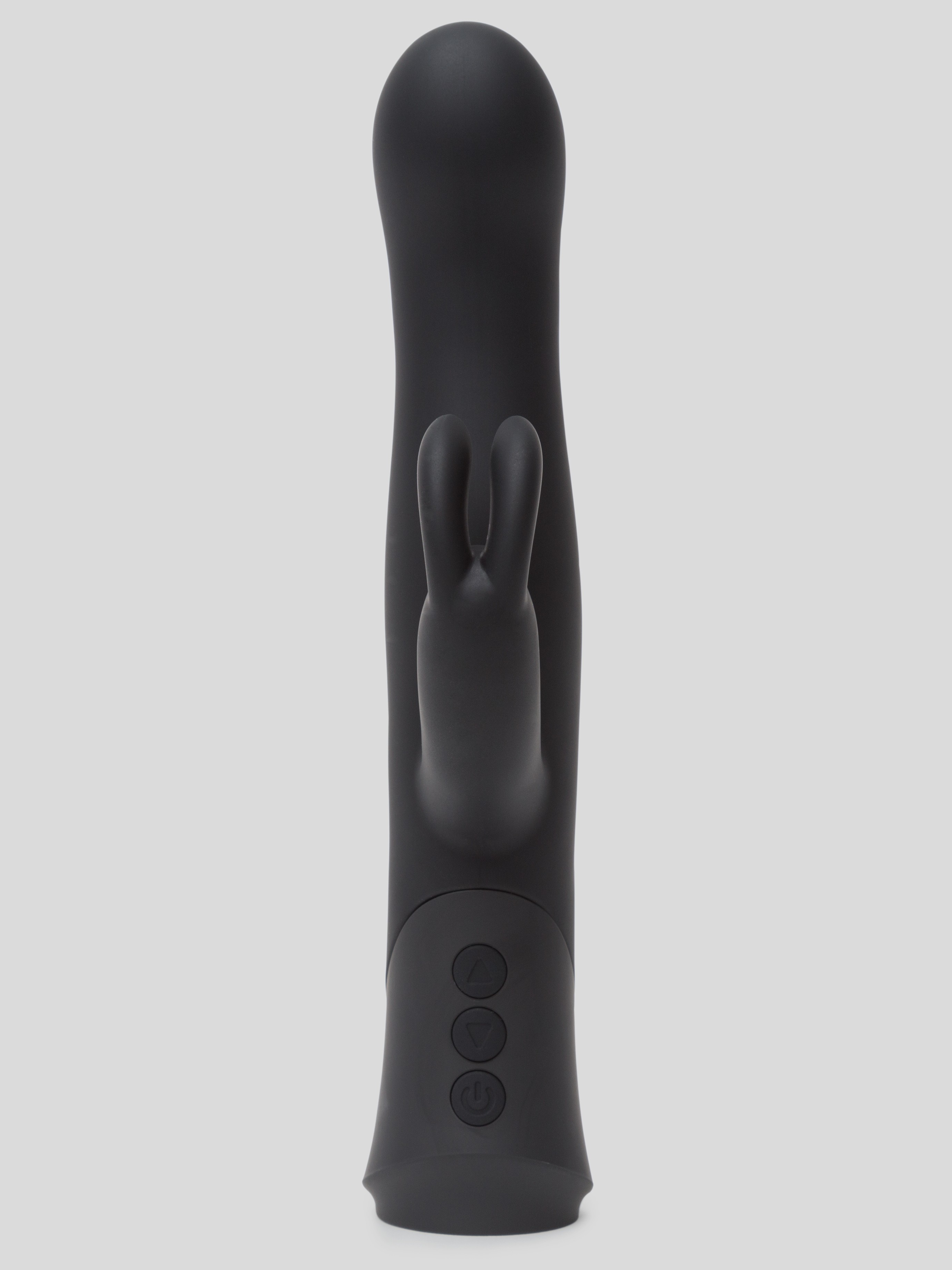 Lovehoney Rechargeable Silicone Rabbit Vibrator, Black, hi-res