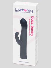 Lovehoney Rechargeable Silicone Rabbit Vibrator, Black, hi-res