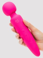 Lovehoney Powerful Rechargeable Silicone Wand Vibrator, Pink, hi-res