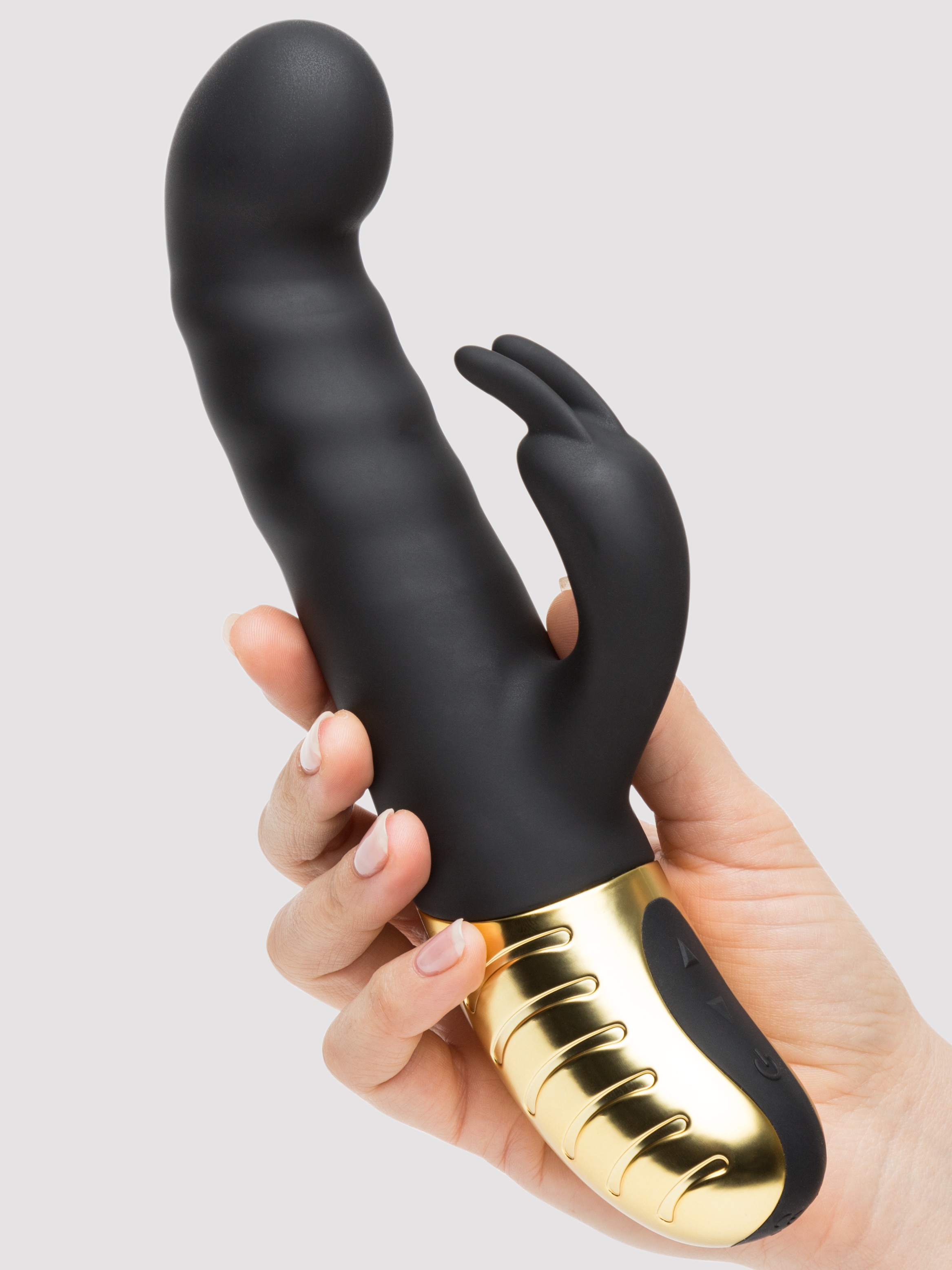 Dorcel G-Stormer Extra Powerful Thrusting Rabbit Vibrator, Black, hi-res