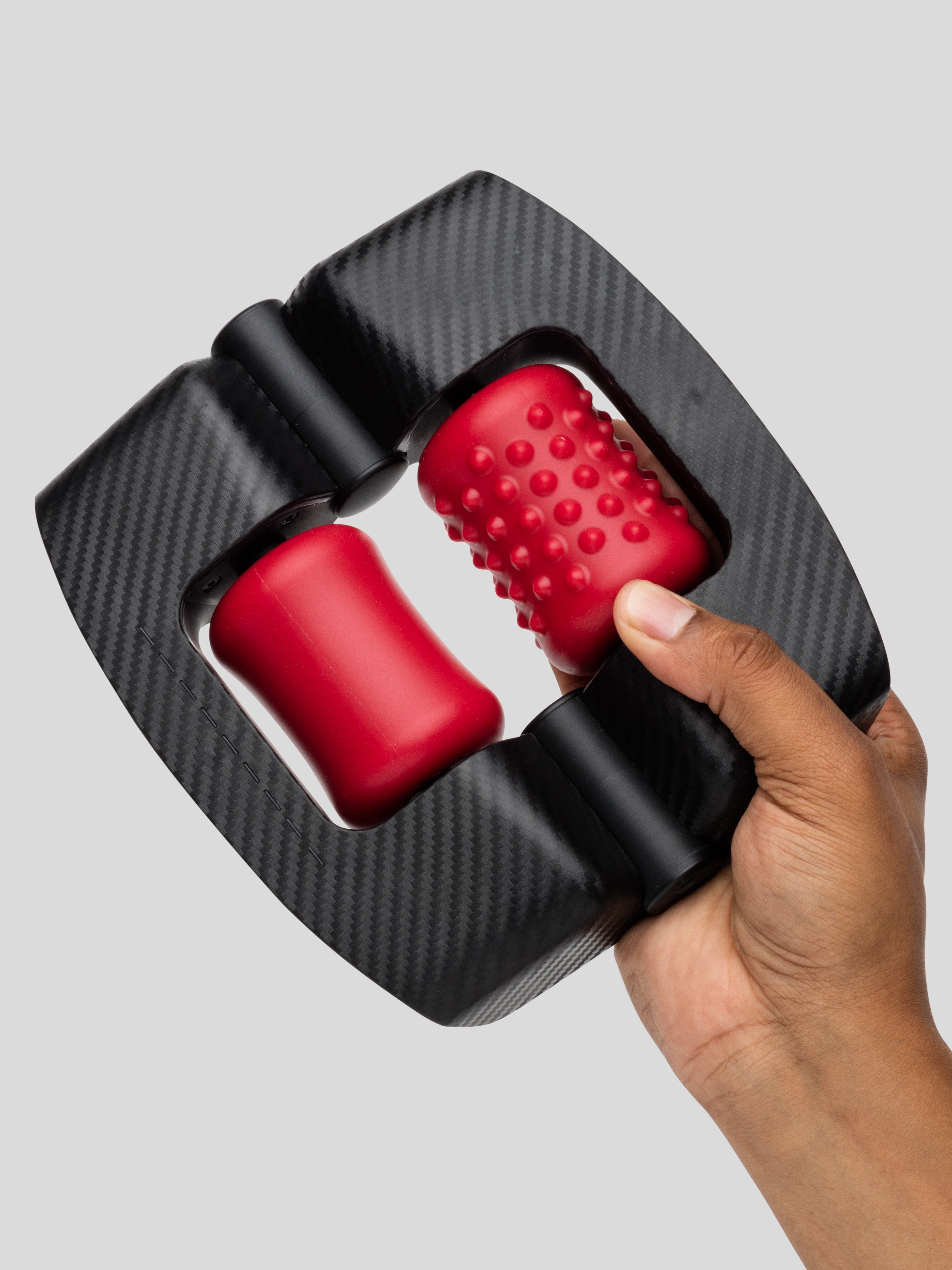 Orctan Rechargeable Silicone Roller Male Masturbator  , Black, hi-res