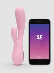 Satisfyer Mono Flex App Controlled Rechargeable Rabbit Vibrator, Pink, hi-res