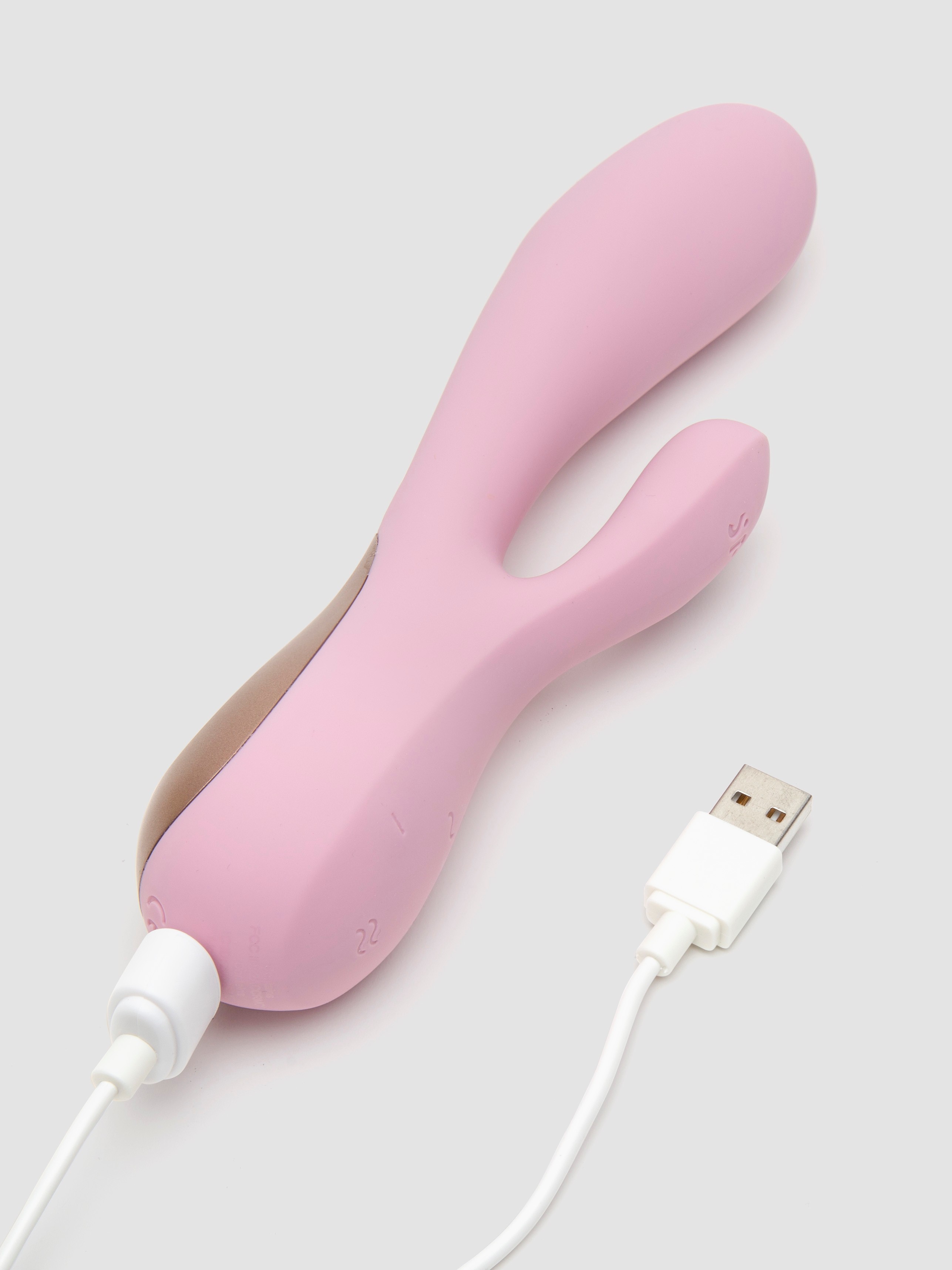 Satisfyer Mono Flex App Controlled Rechargeable Rabbit Vibrator, Pink, hi-res