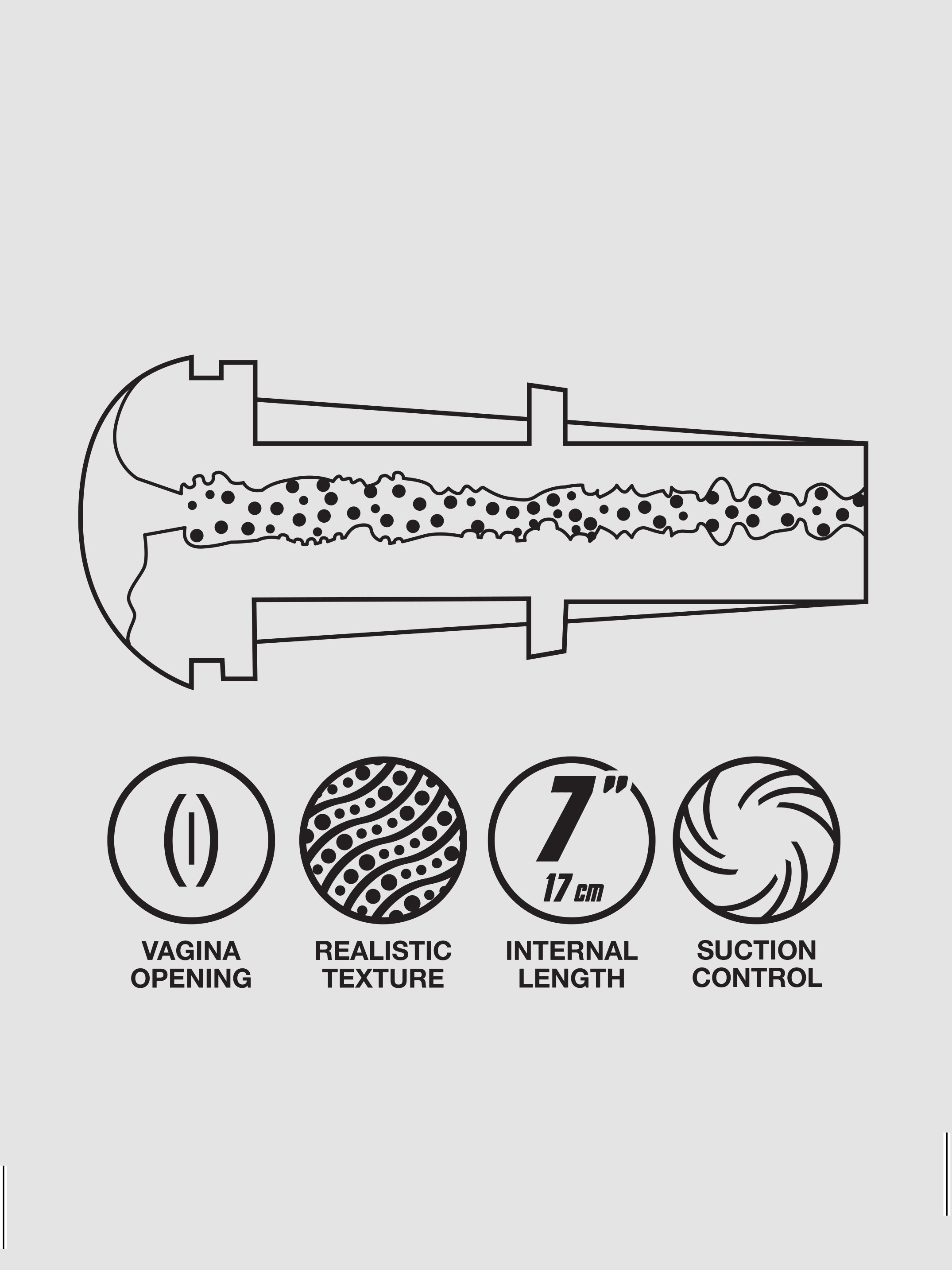 THRUST Pro Ultra Charlene Realistic Vagina Cup, Flesh Brown, hi-res