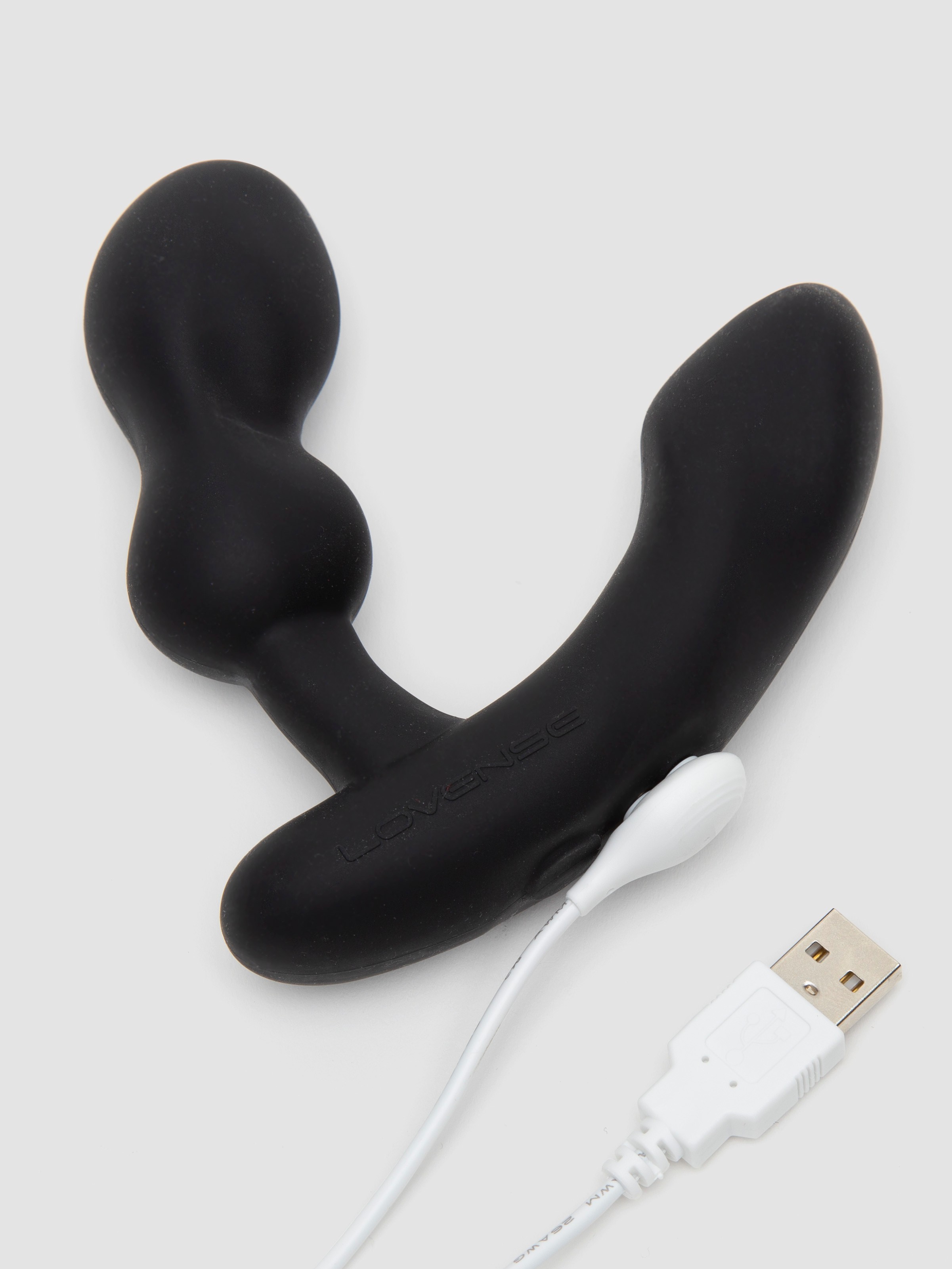 Lovense Edge 2 App Controlled Rechargeable Prostate Massager, Black, hi-res