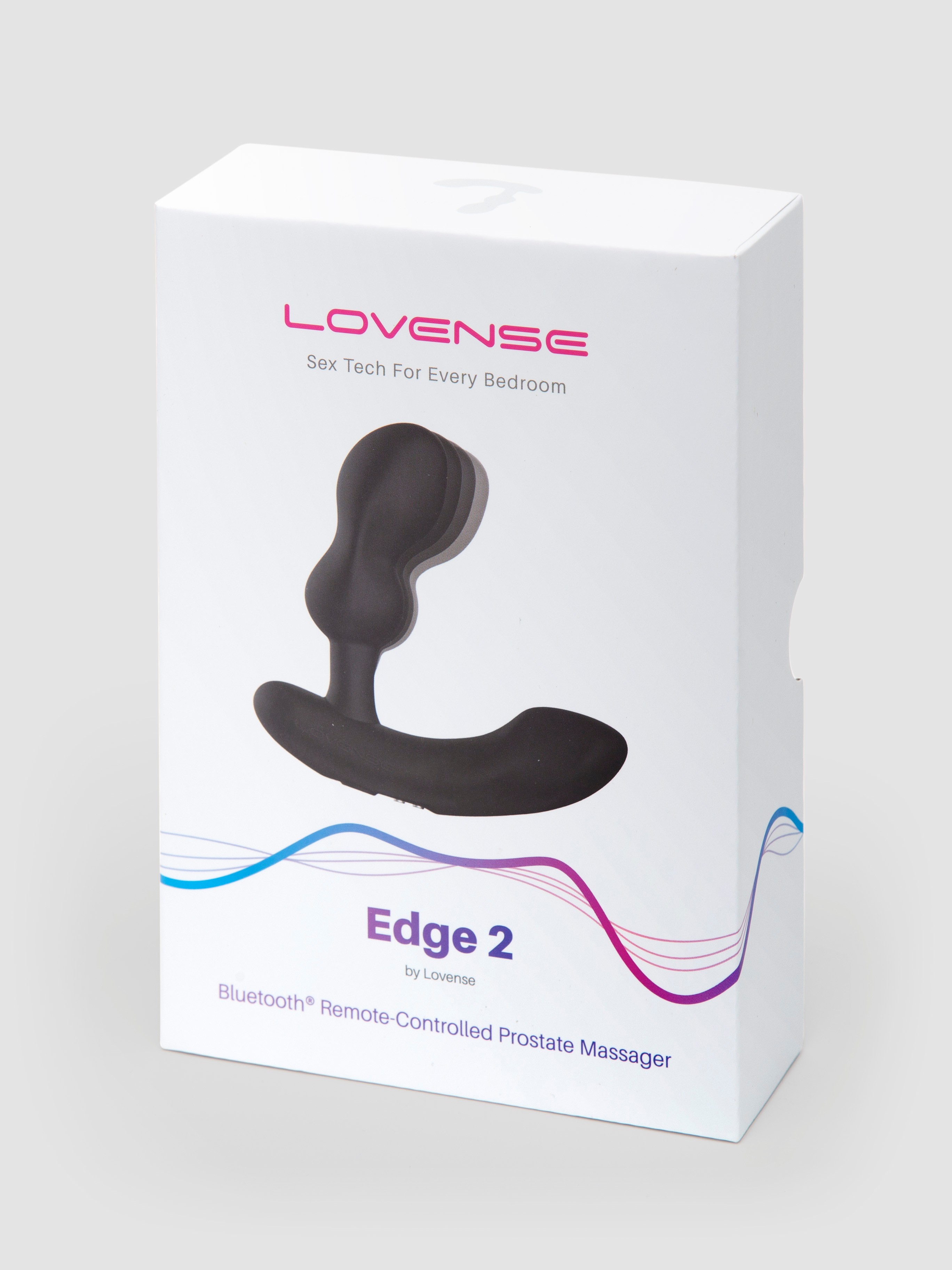 Lovense Edge 2 App Controlled Rechargeable Prostate Massager, Black, hi-res