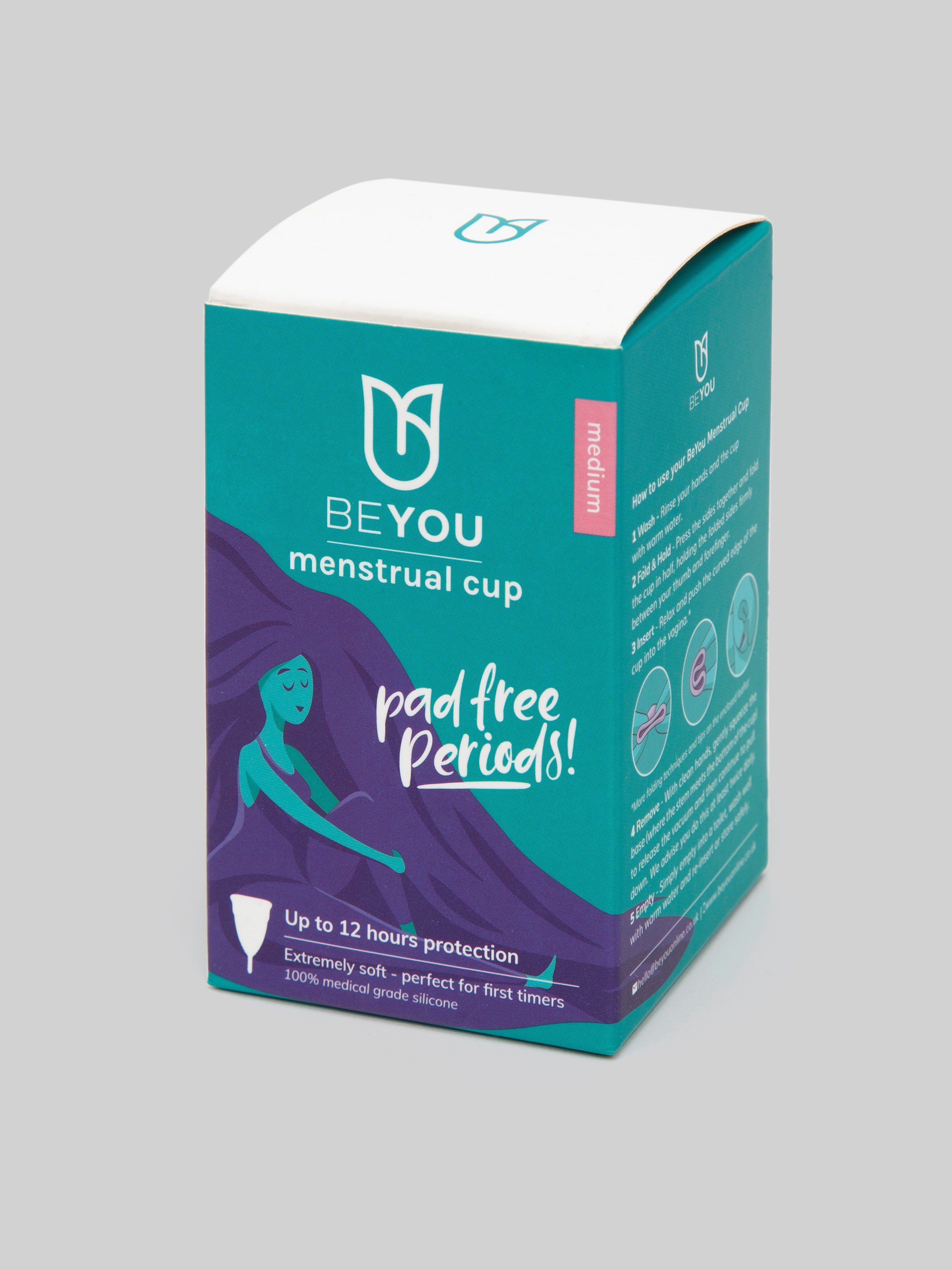 BEYOU Silicone Menstrual Cup Medium, , hi-res