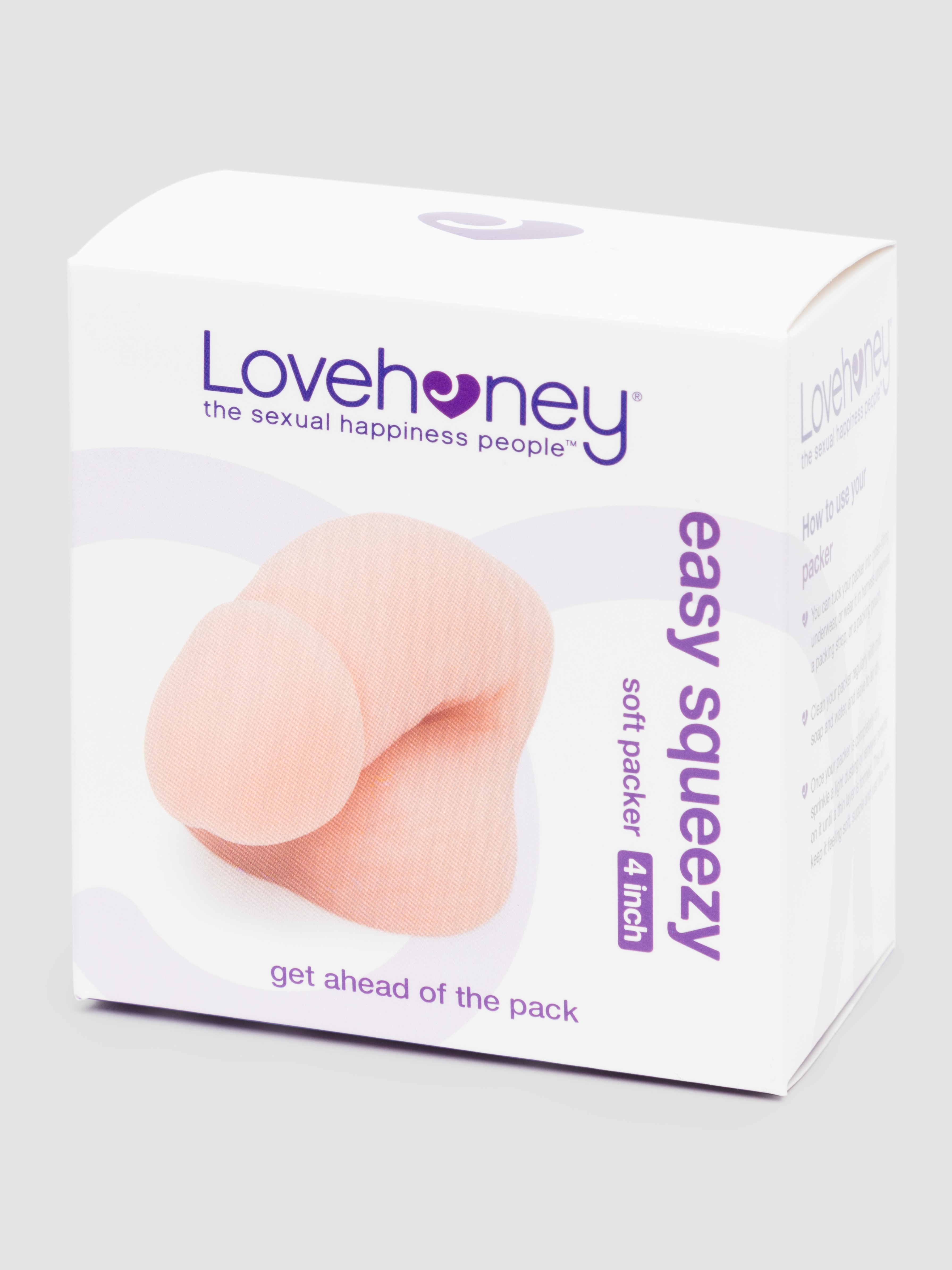 Lovehoney Easy Squeezy Soft Packer 4 Inch, Flesh Pink, hi-res