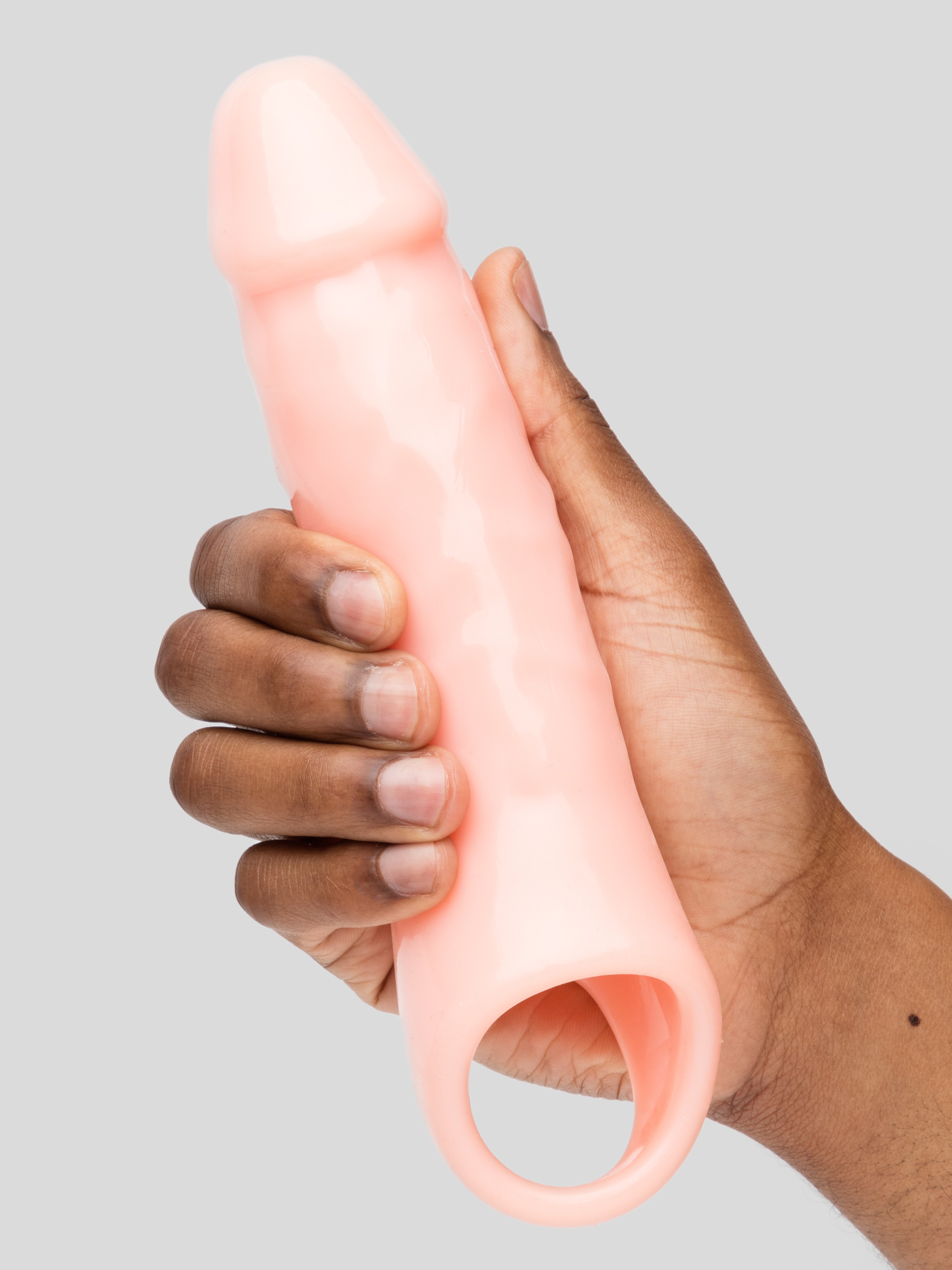 Lovehoney Mega Mighty Penis Extender with Ball Loop Flesh Pink, Flesh Pink, hi-res