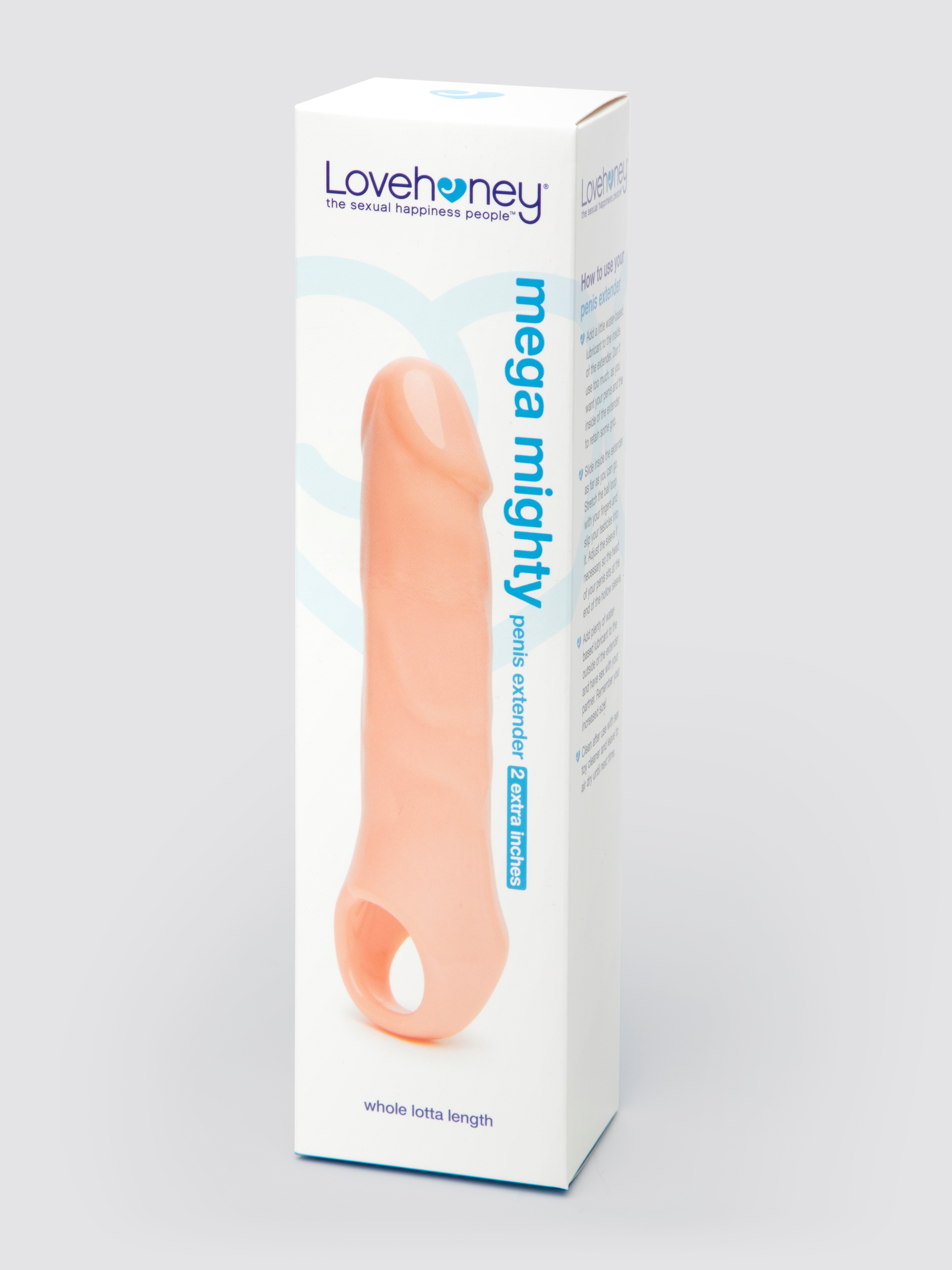 Lovehoney Mega Mighty Penis Extender with Ball Loop Flesh Pink, Flesh Pink, hi-res
