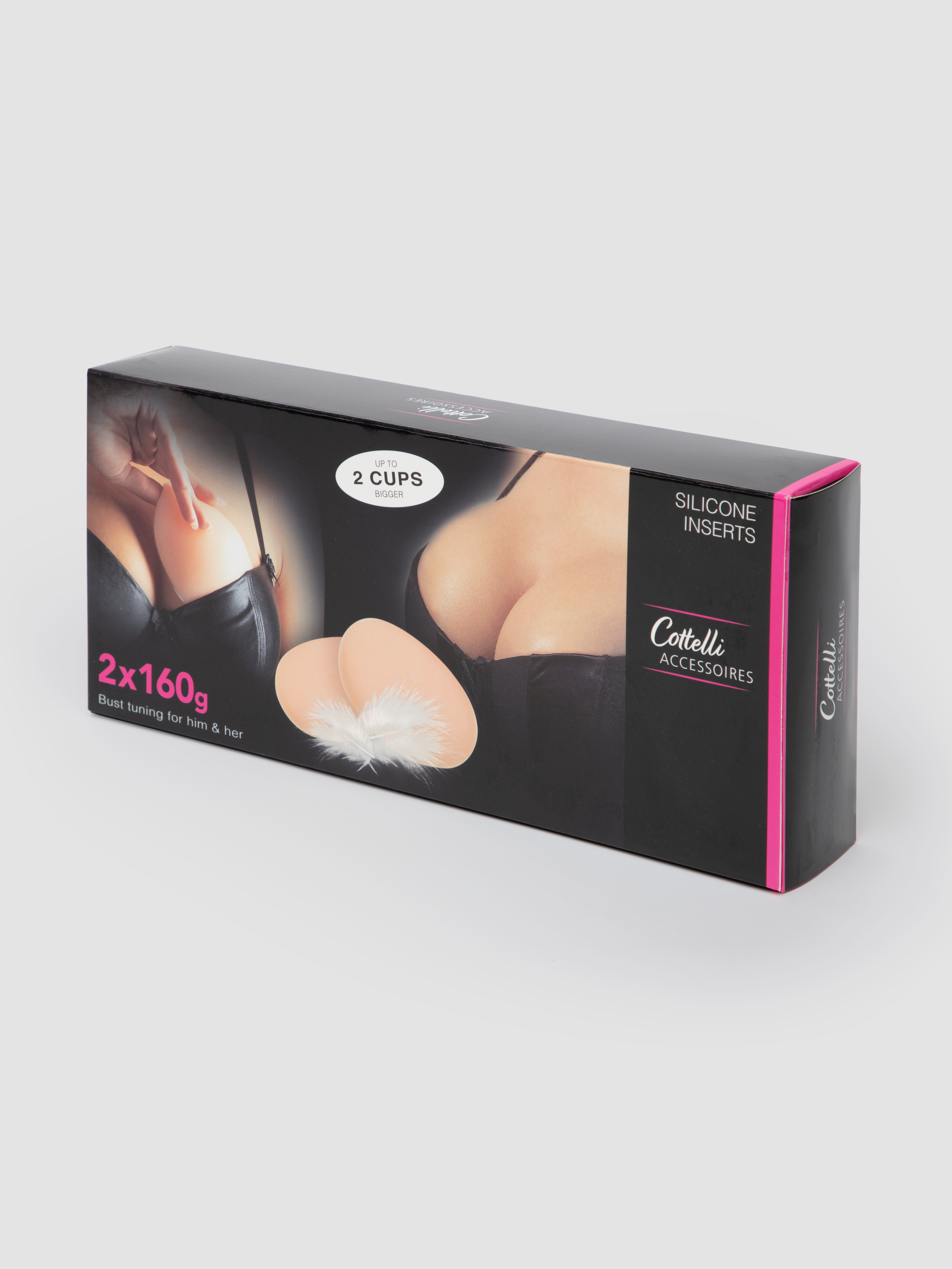 Cottelli Silicone Bra Inserts, Beige, hi-res