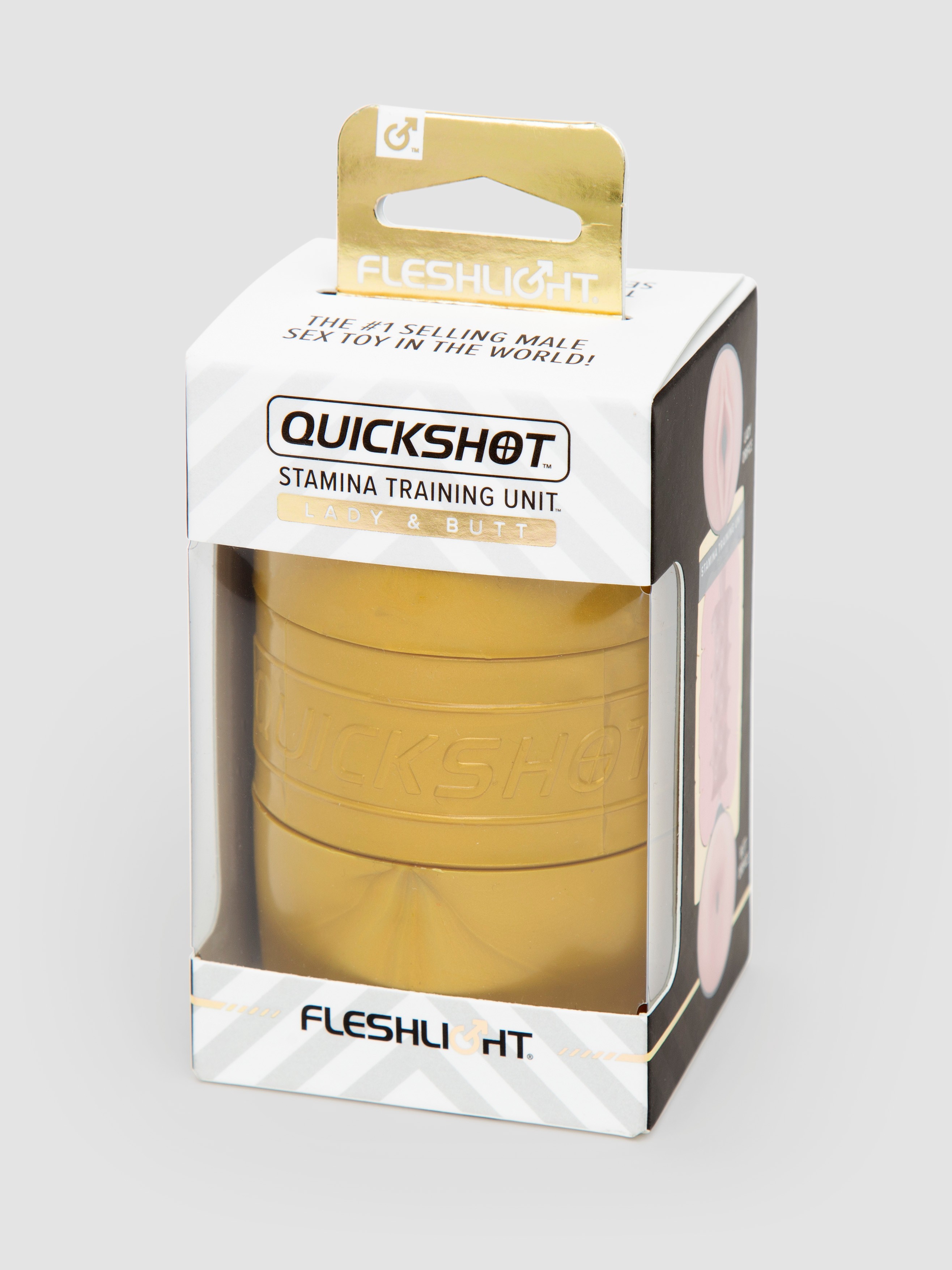 Fleshlight QUICKSHOT Stamina Training Unit Compact Male Masturbator, Flesh Pink, hi-res