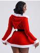 Lovehoney Fantasy Santa Cutie Hooded Wrap Dress, Red, hi-res
