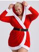 Lovehoney Fantasy Santa Cutie Hooded Wrap Dress, Red, hi-res
