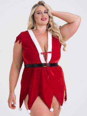 Lovehoney Plus Size Red Santa's Helper Dress