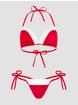 Lovehoney Fantasy Santa Red Bikini Set, Red, hi-res