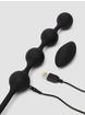 Nexus Quattro Remote Control Vibrating Pleasure Beads 10 Inch, Black, hi-res