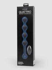 Nexus Quattro Remote Control Vibrating Pleasure Beads 10 Inch, Black, hi-res