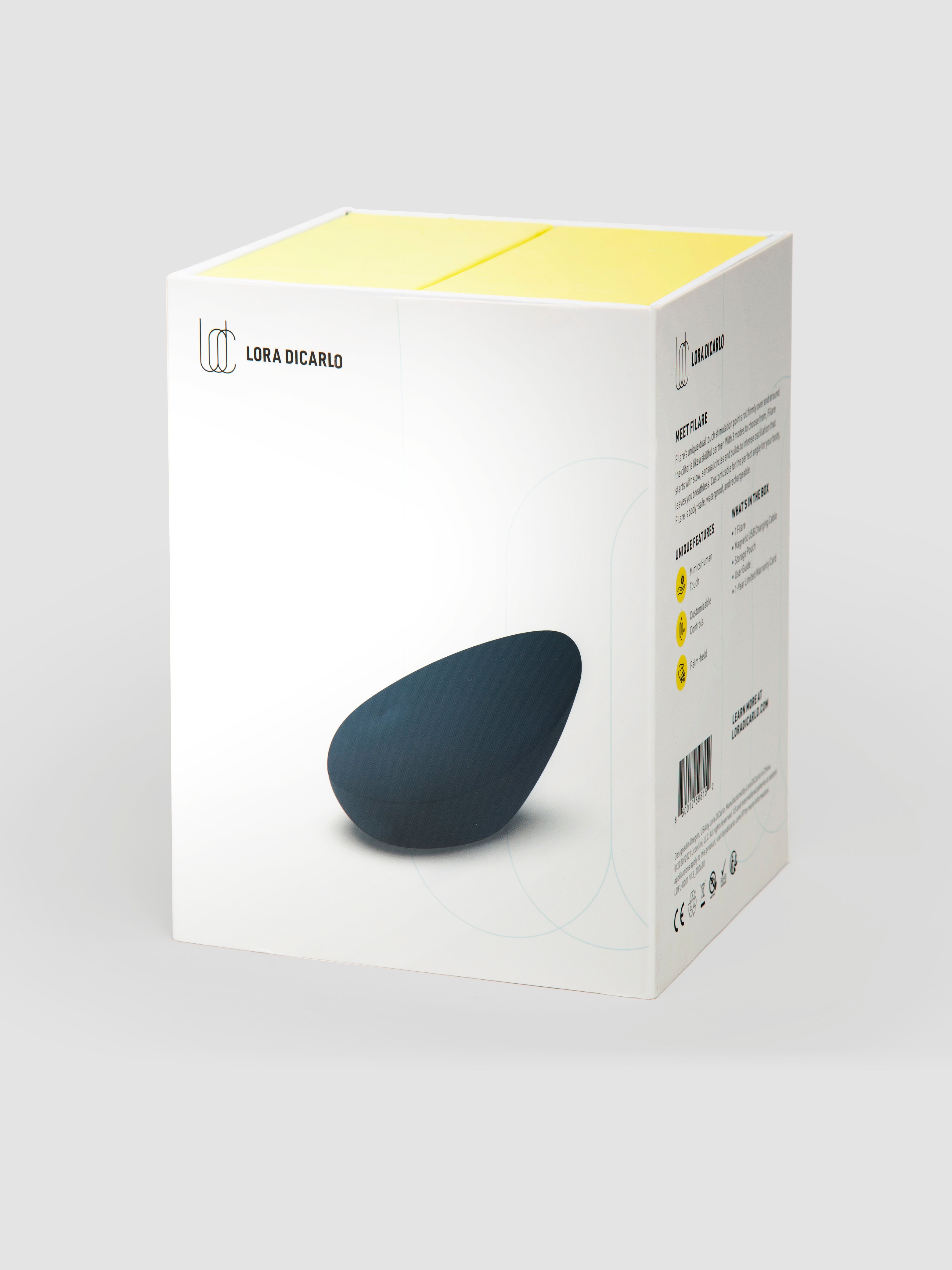 Lora DiCarlo Filare Rechargeable Rotating Clitoral Stimulator, Blue, hi-res