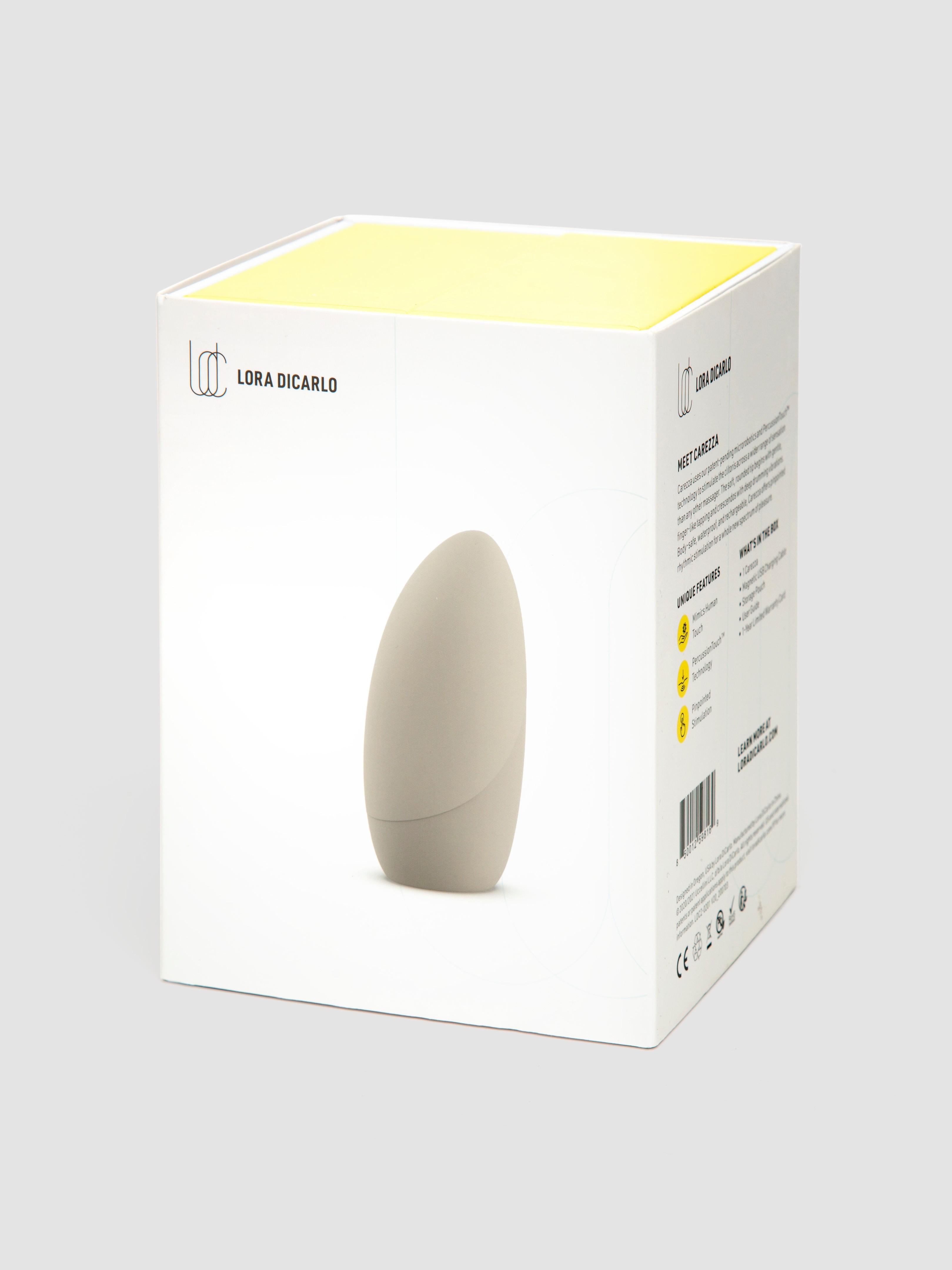 Lora DiCarlo Carezza Rechargeable Tapping Clitoral Stimulator , Grey, hi-res