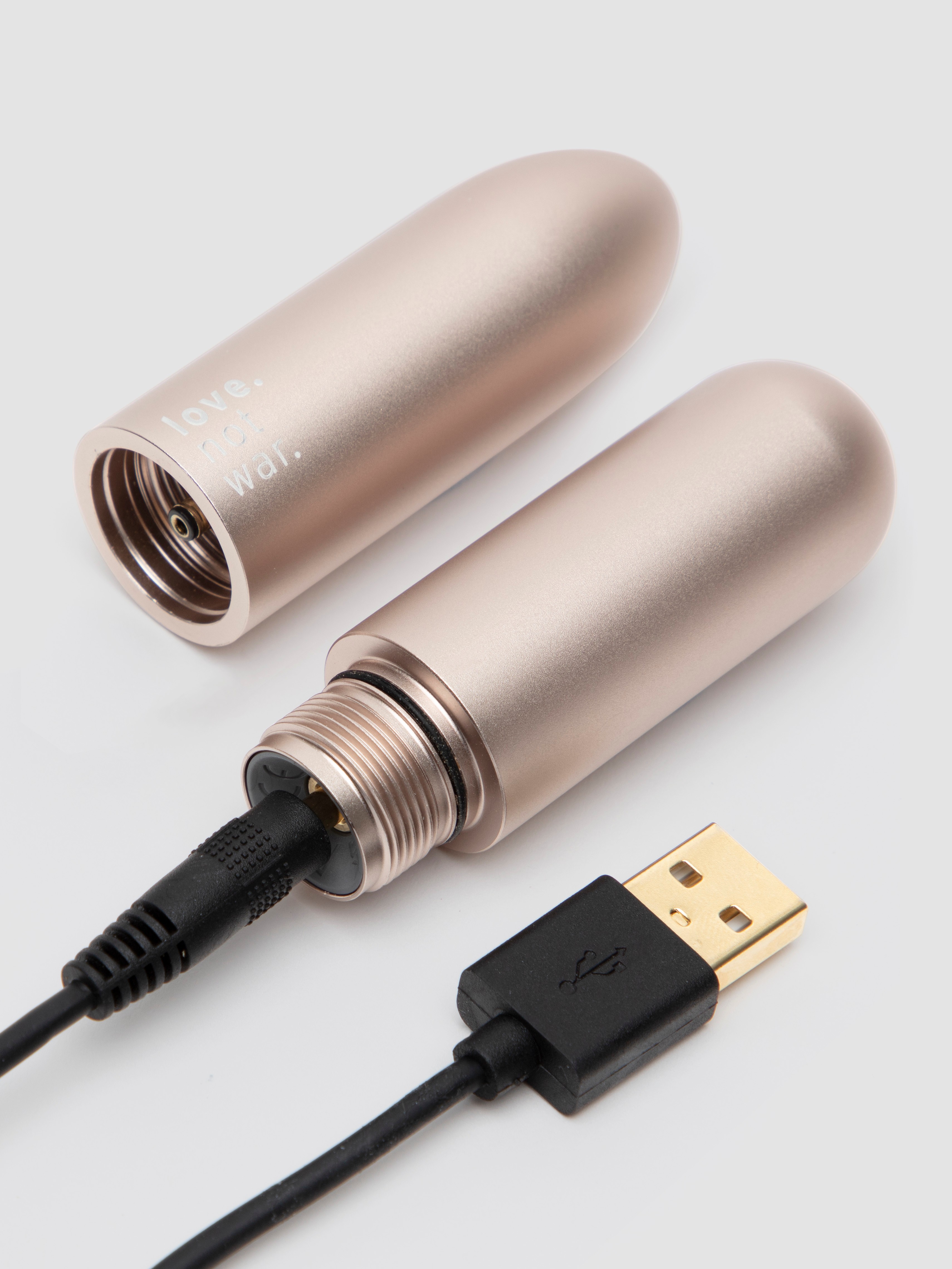 Lovehoney X Love Not War Maya Sustainable Rechargeable Bullet Vibrator, Gold, hi-res