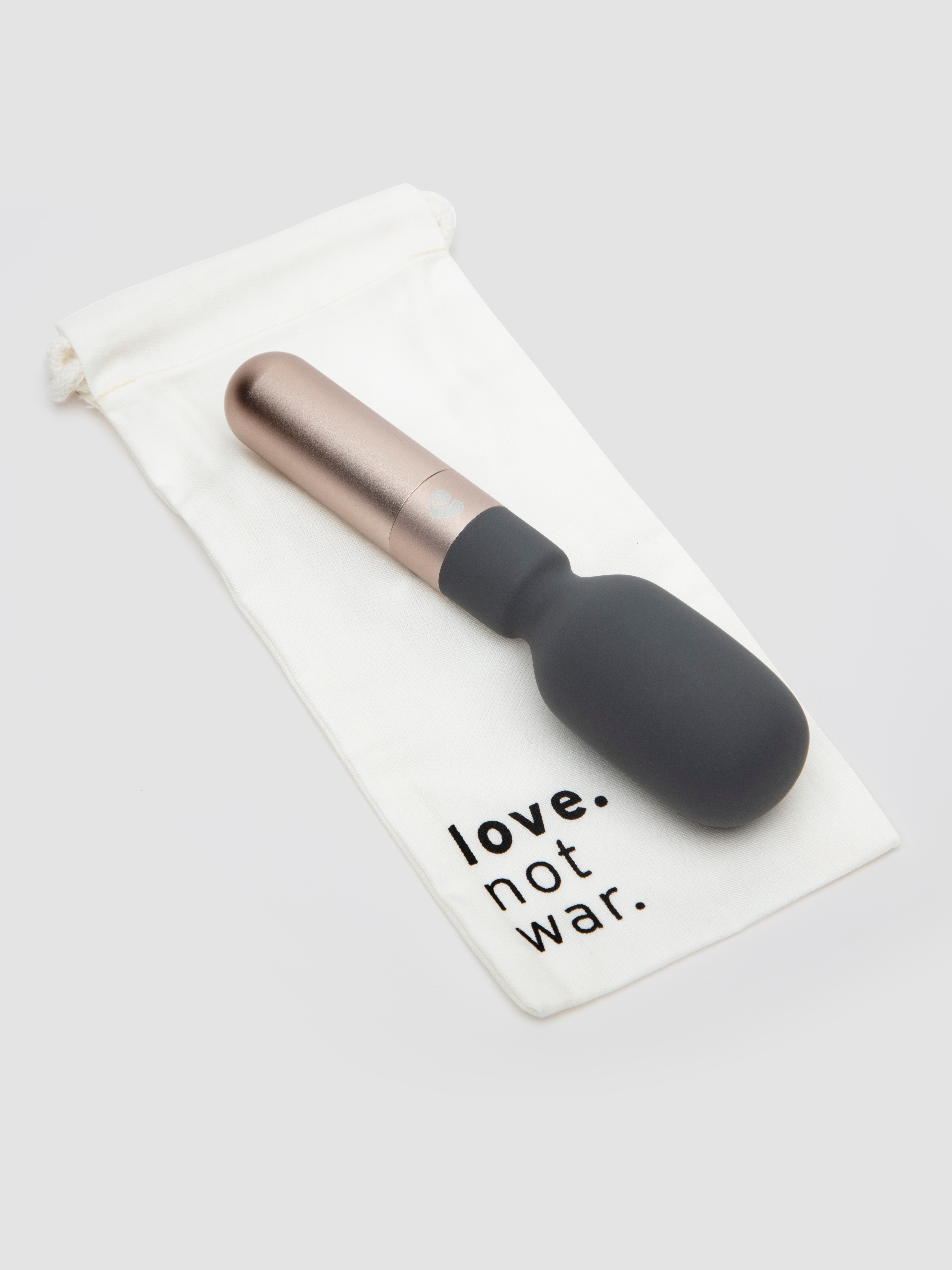 Lovehoney X Love Not War Koi Sustainable Rechargeable Wand Vibrator, Grey, hi-res