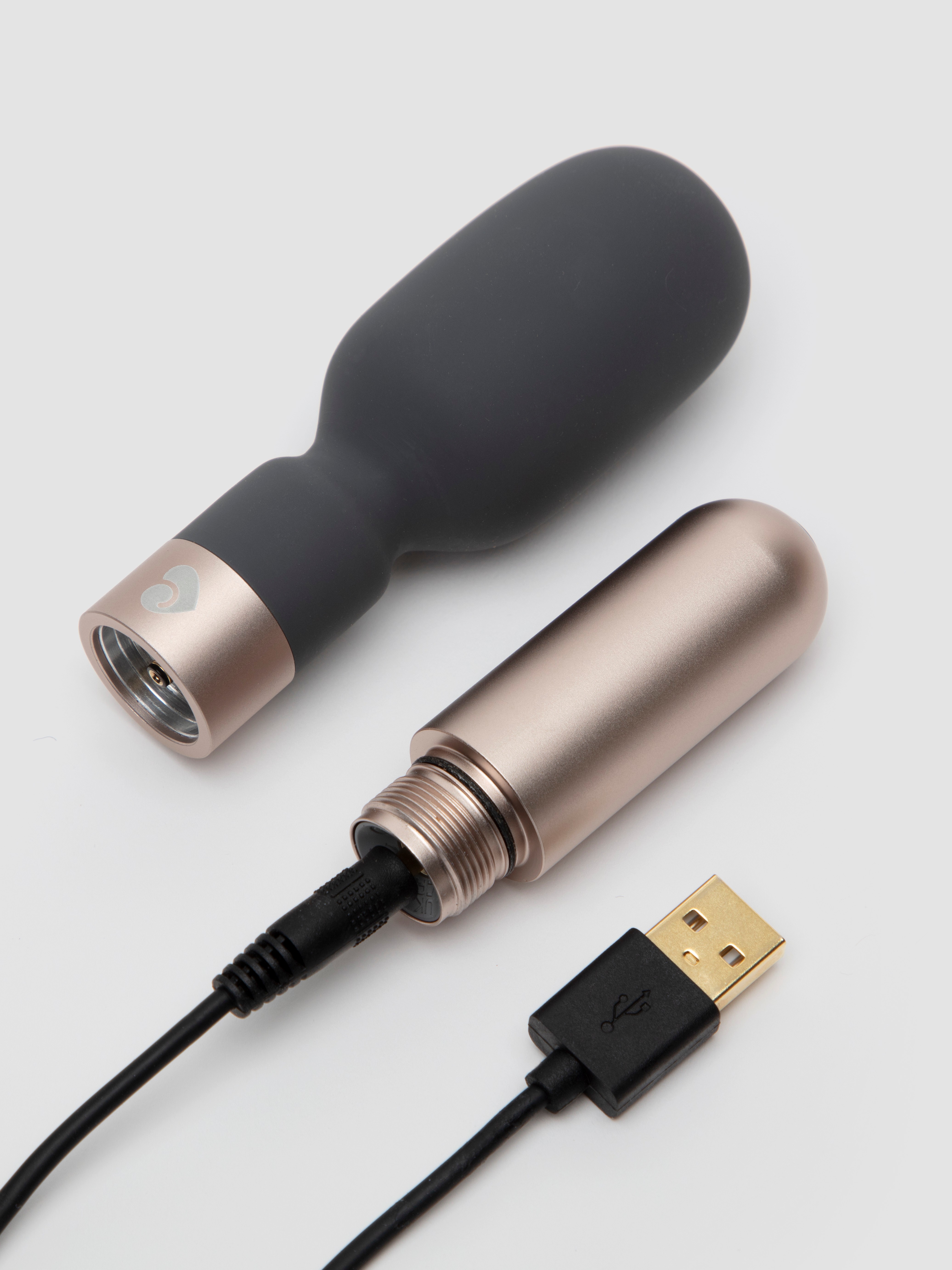 Lovehoney X Love Not War Koi Sustainable Rechargeable Wand Vibrator, Grey, hi-res